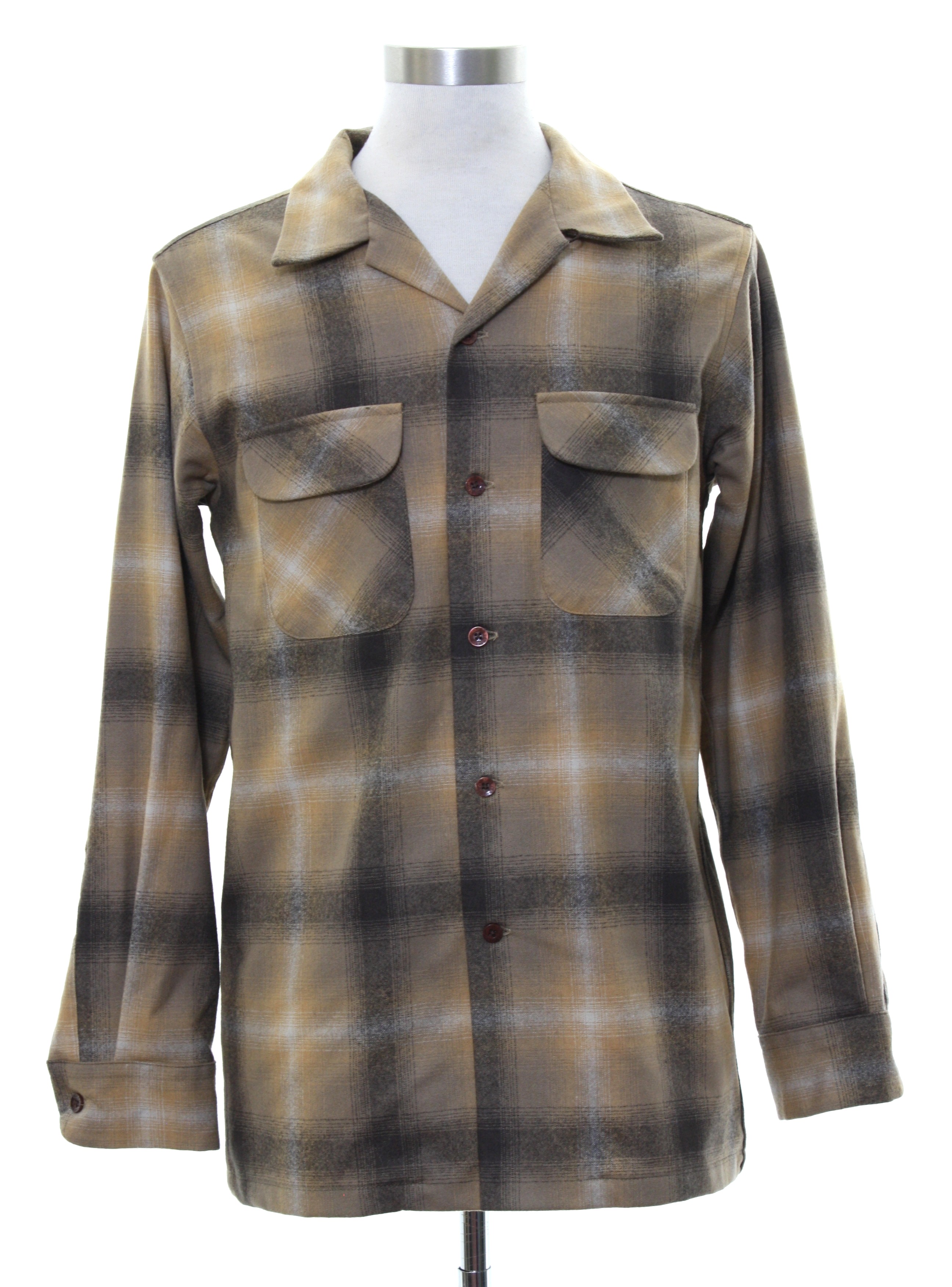 Vintage Pendleton 50's Wool Shirt: 50s style (made recently) -Pendleton