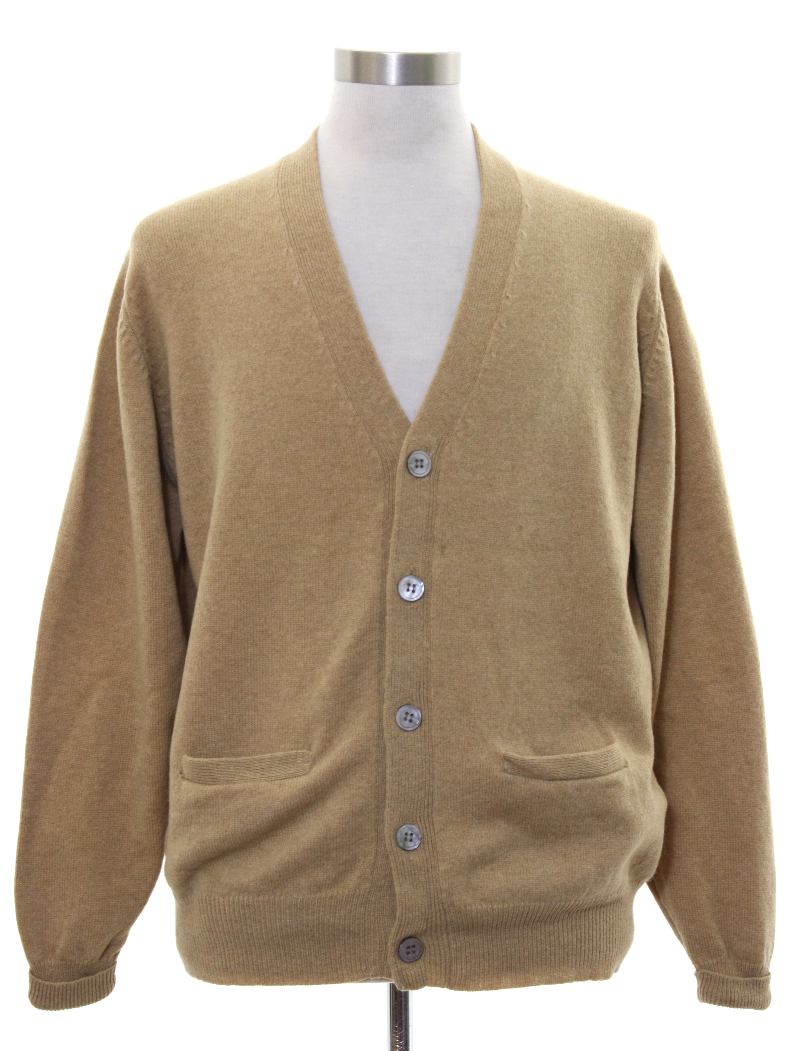60s Caridgan Sweater: 60s -Clansman English Sports Shops, Burmuda- Mens ...