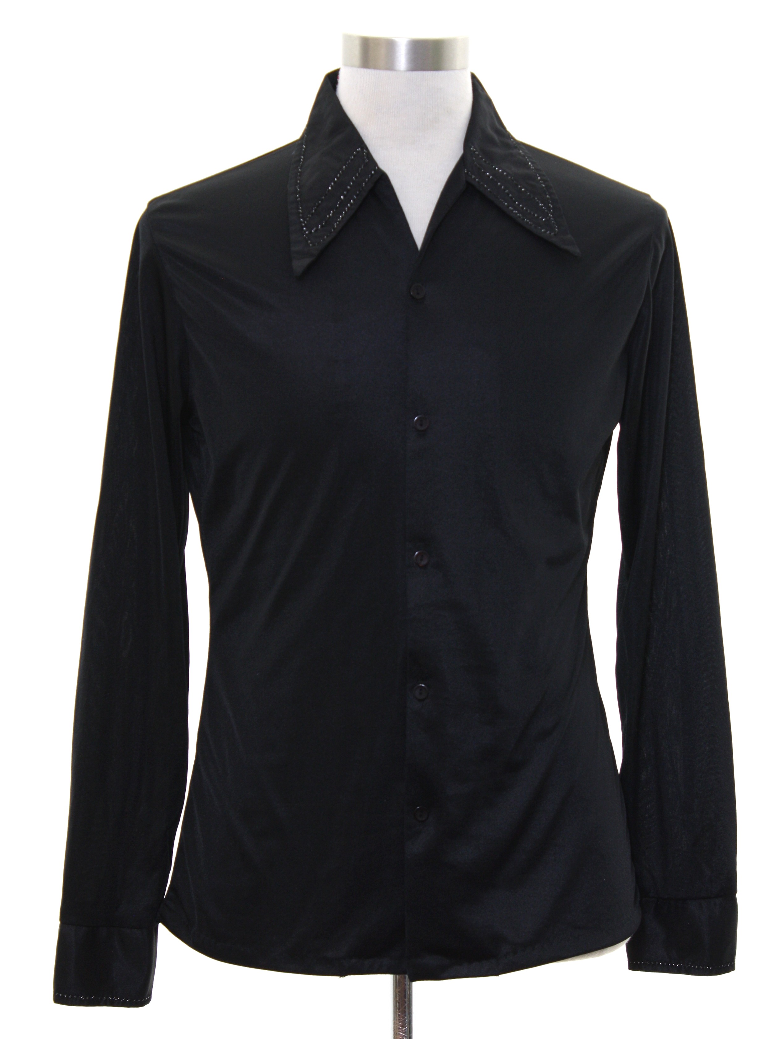 70s Retro Disco Shirt: 70s -Gallery Ltd.- Mens black background with ...