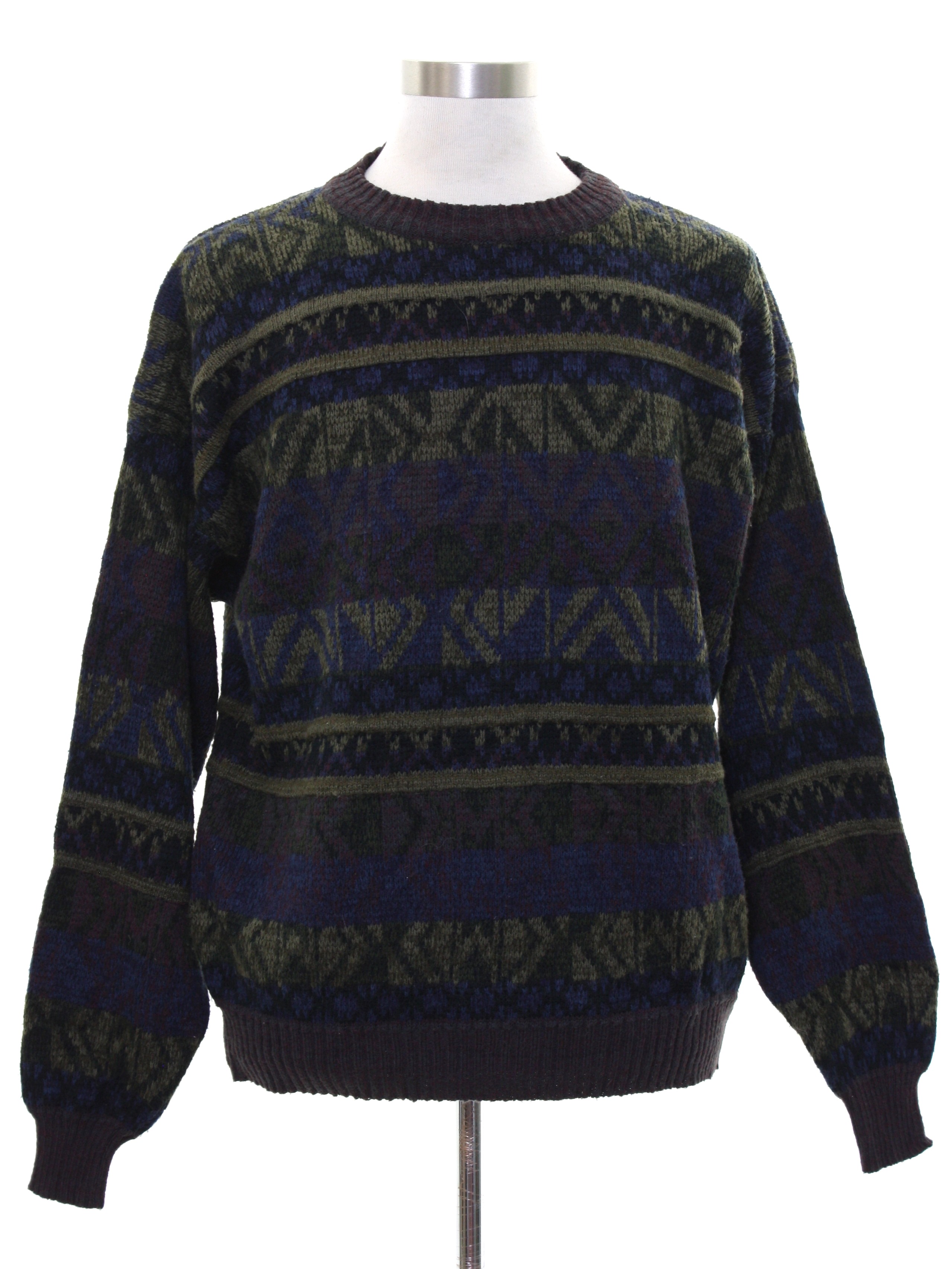80's Vintage Sweater: 80s -The Mens Store at Sears- Mens multicolored ...