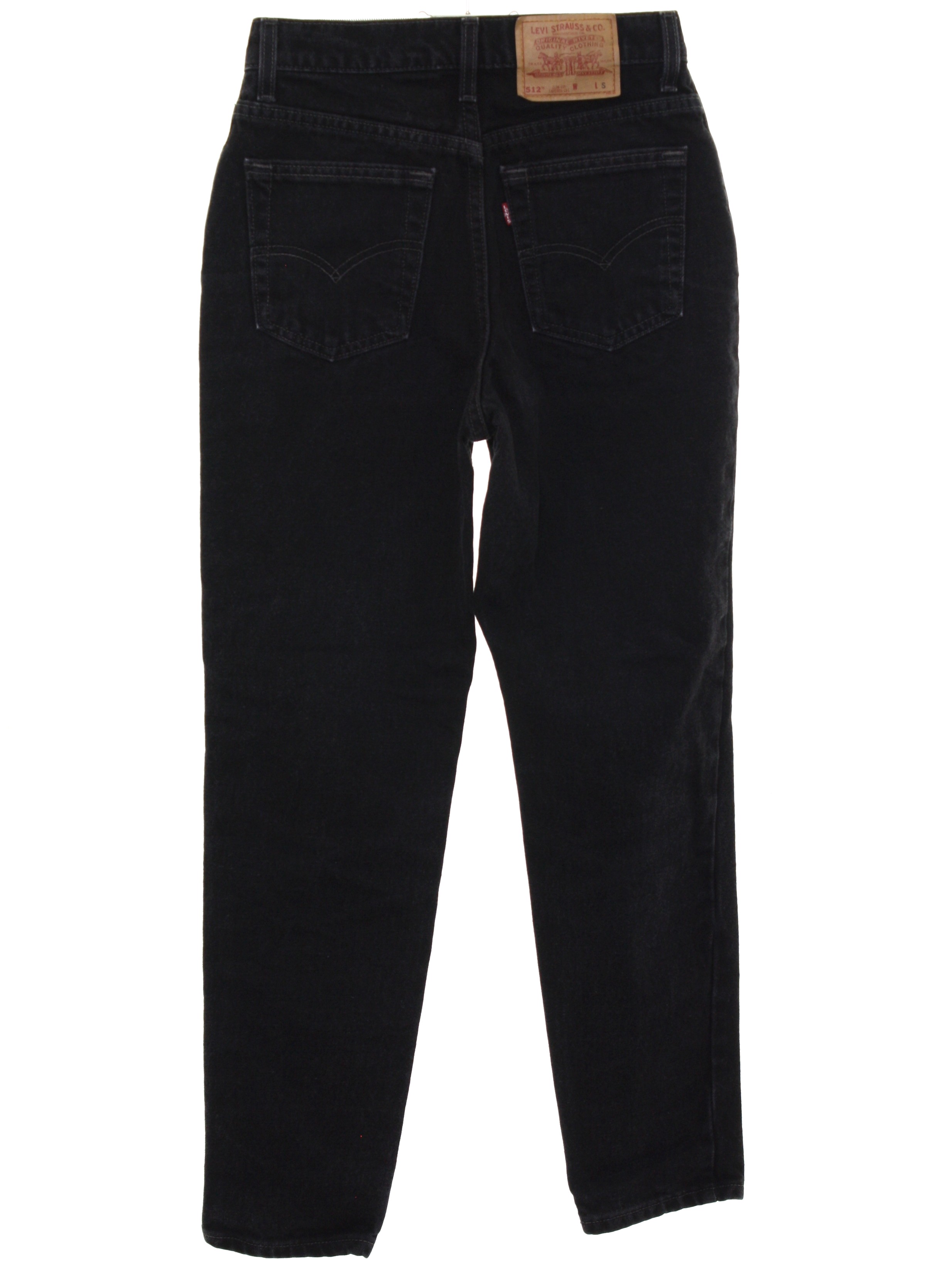 90's Vintage Pants: 90s -Levis 512- Womens as-new black cotton denim ...