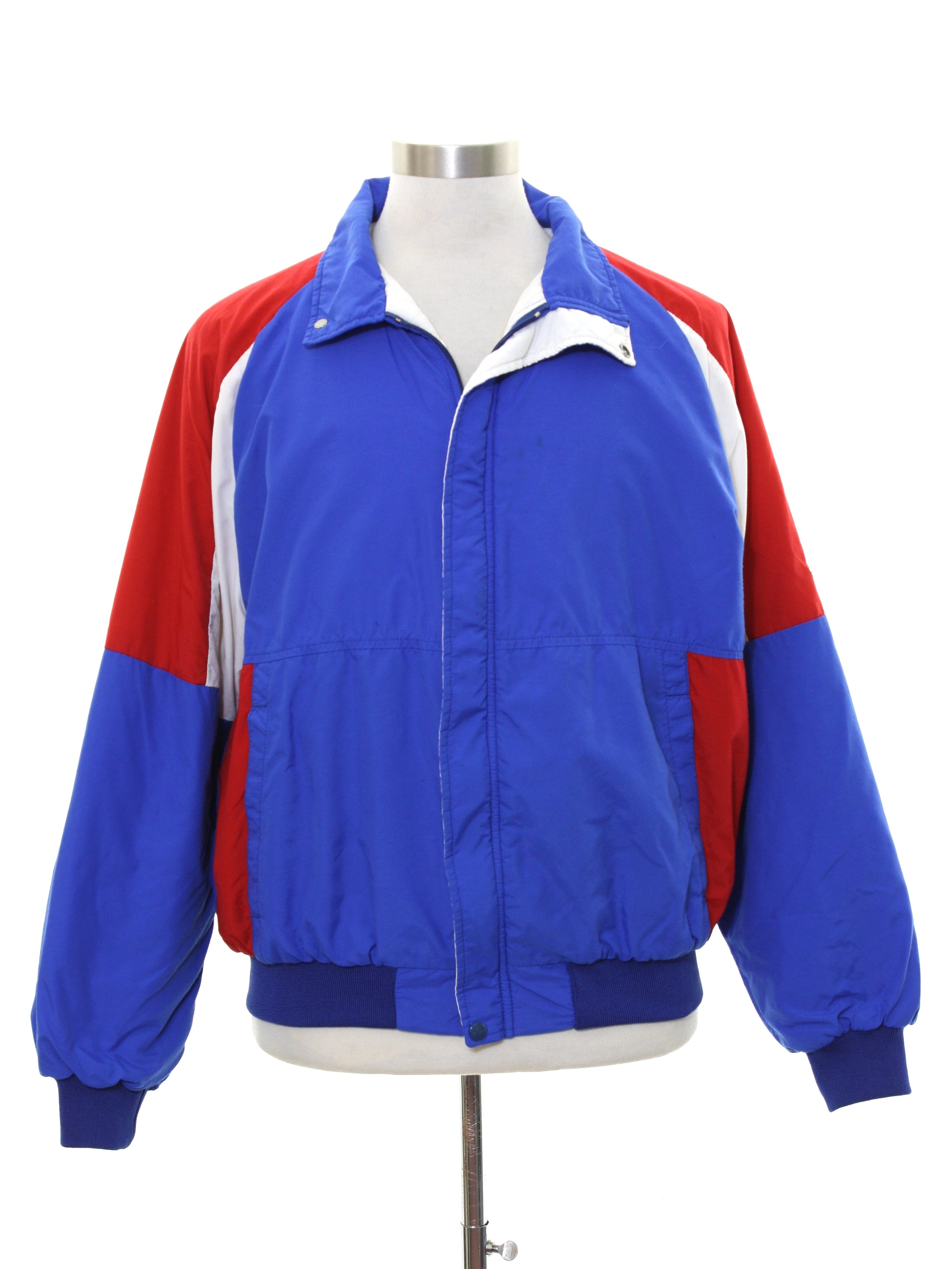 1980s Holloway Jacket: 80s -Holloway- Mens red, white, and blue ...