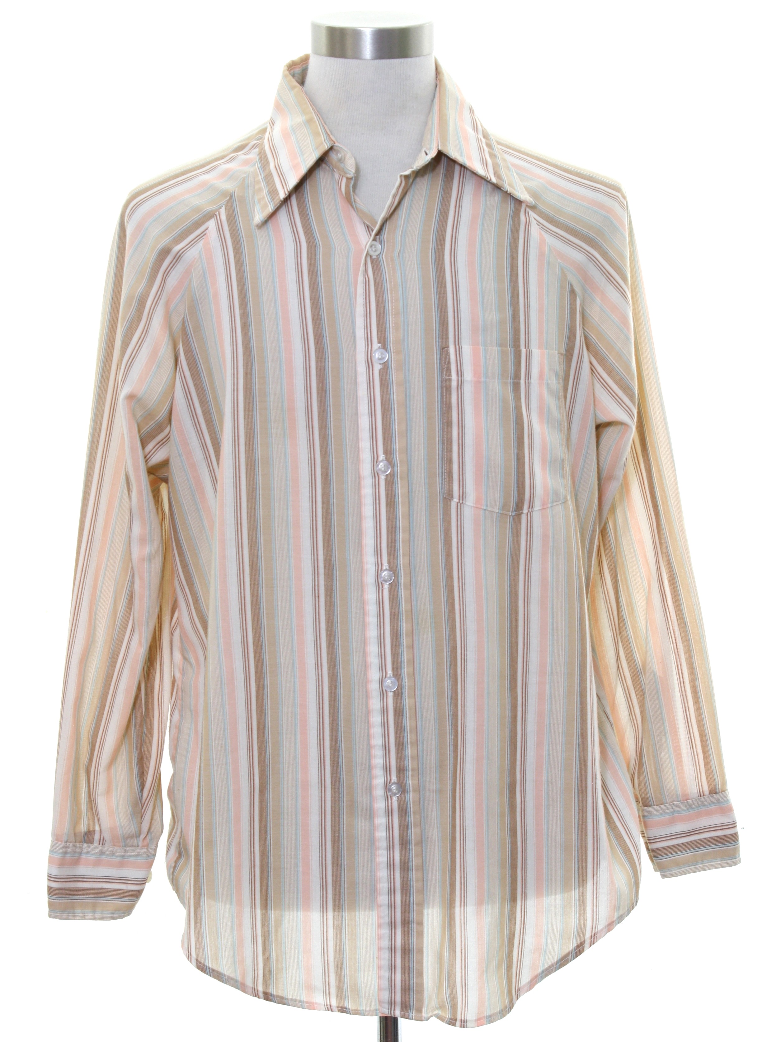 Vintage JC Penney Seventies Shirt: 70s -JC Penney- Mens white ...