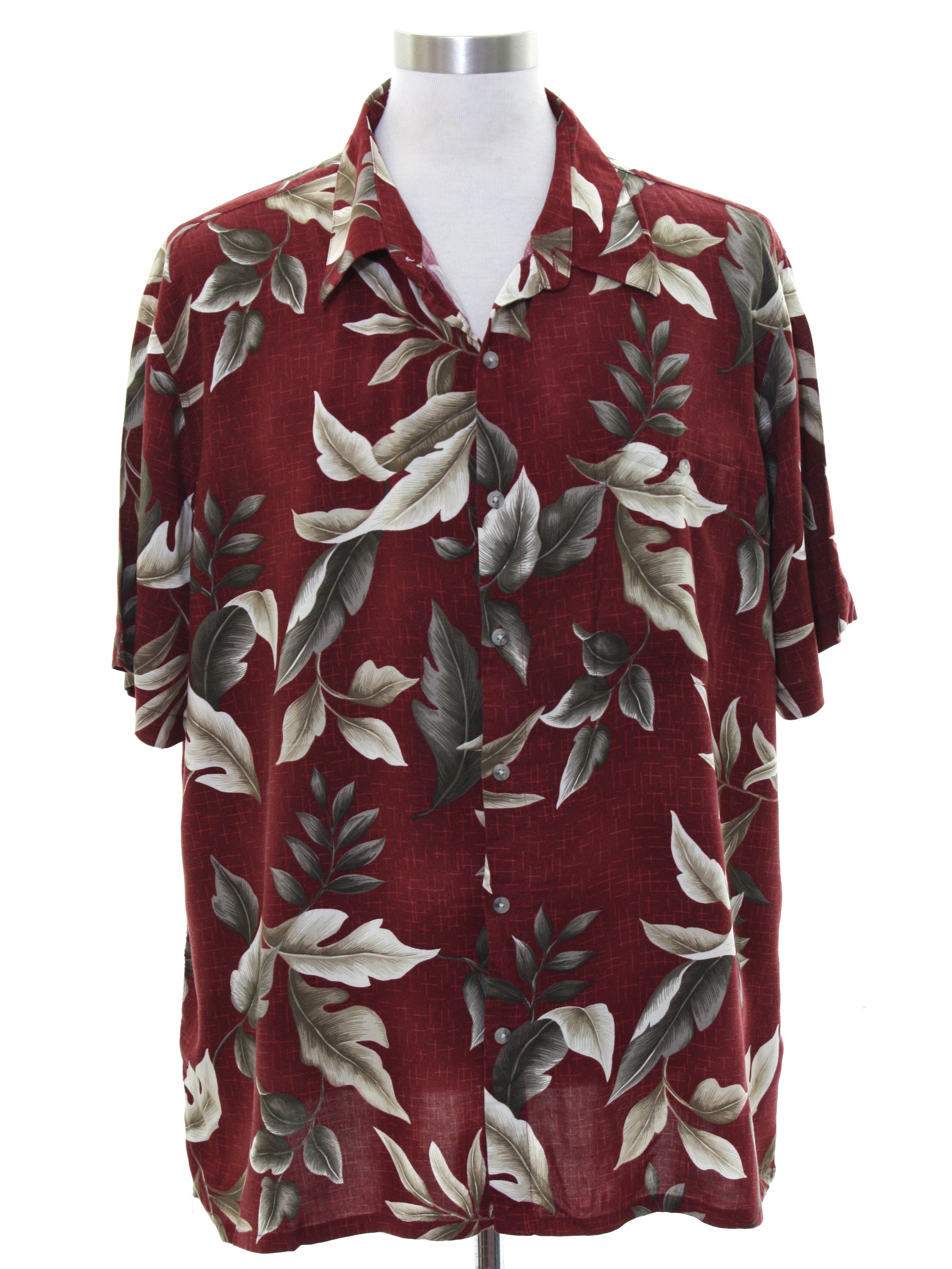 1990's Hawaiian Shirt (Croft and Barrow): 90s -Croft and Barrow- Mens ...
