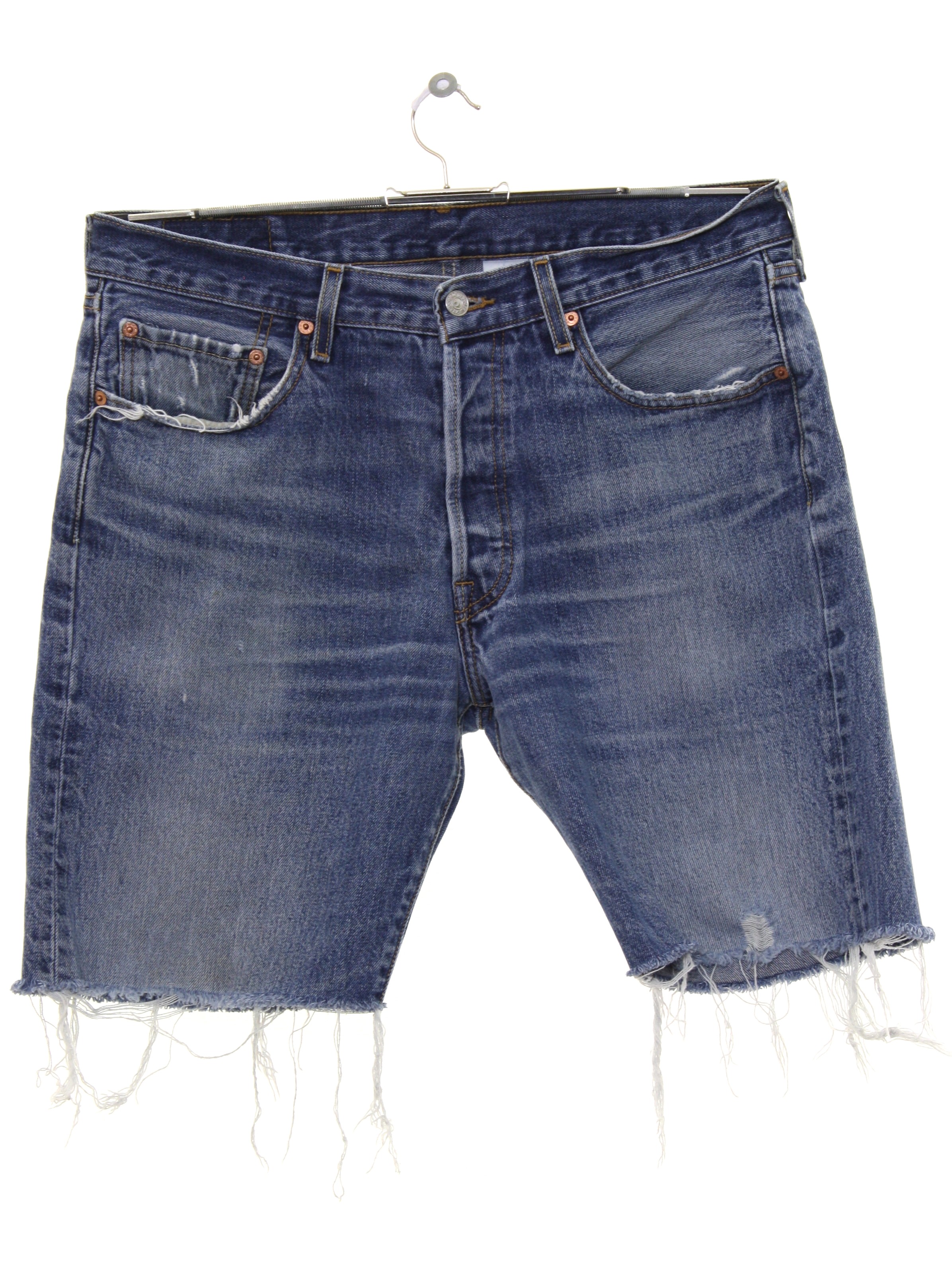 mens levi cut off jean shorts