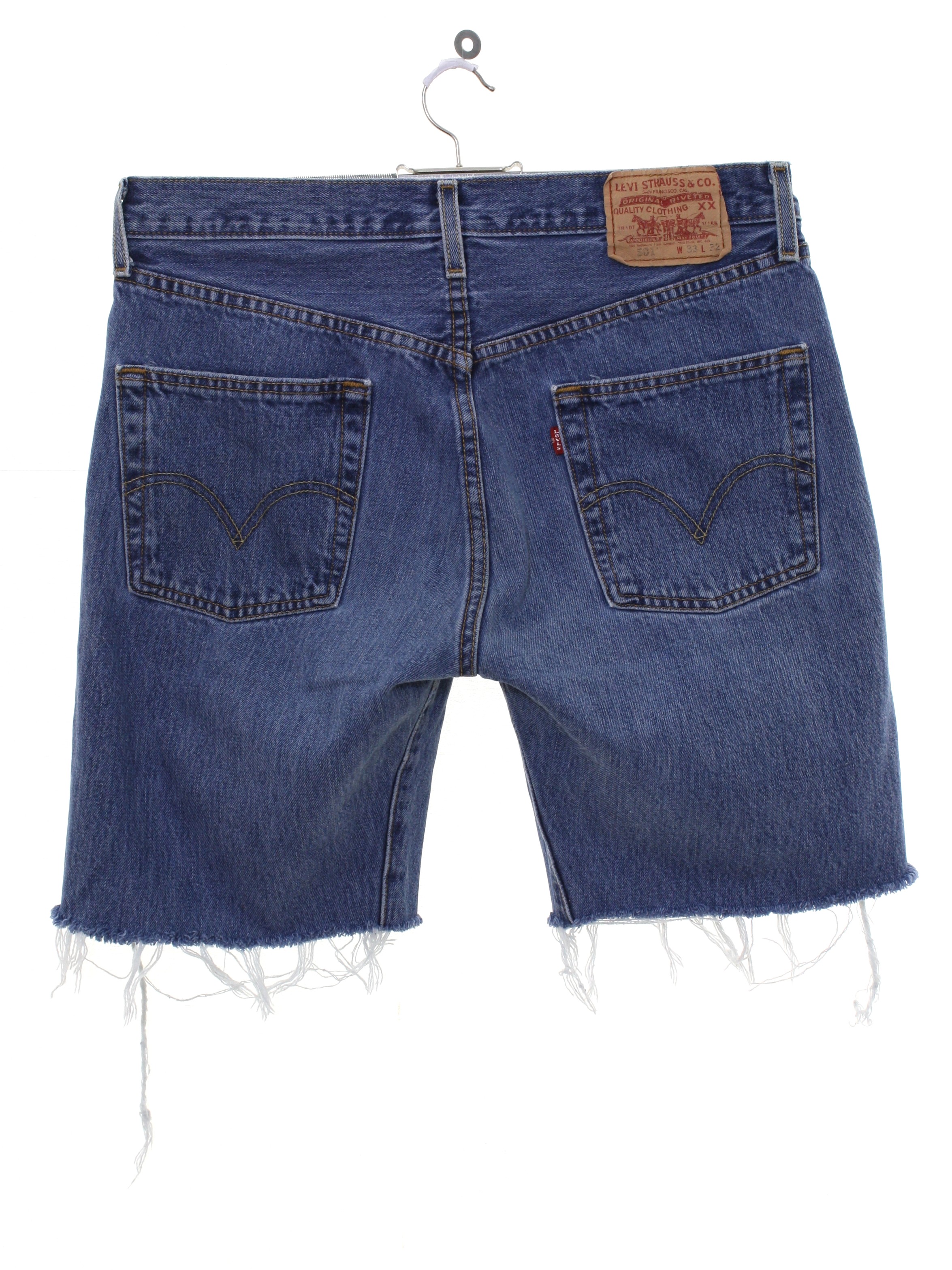 mens levi blue jean shorts