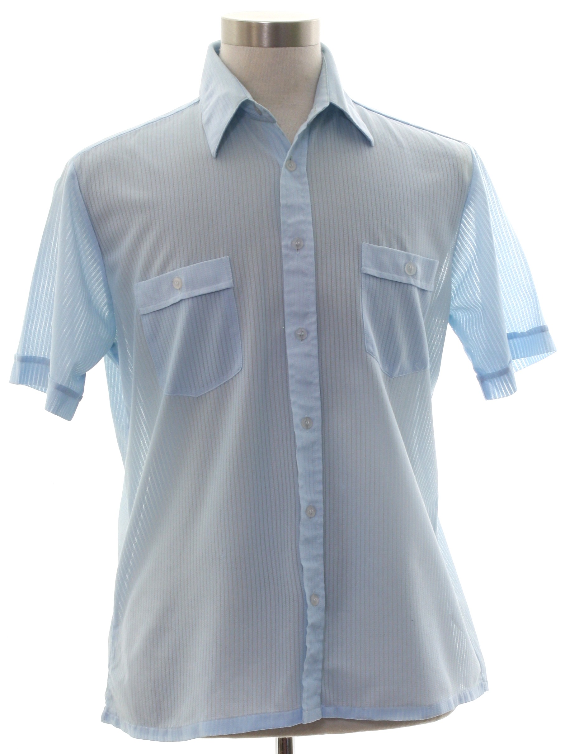 Eighties Vintage Shirt: 80s style (made recently) -Townsley- Mens light ...