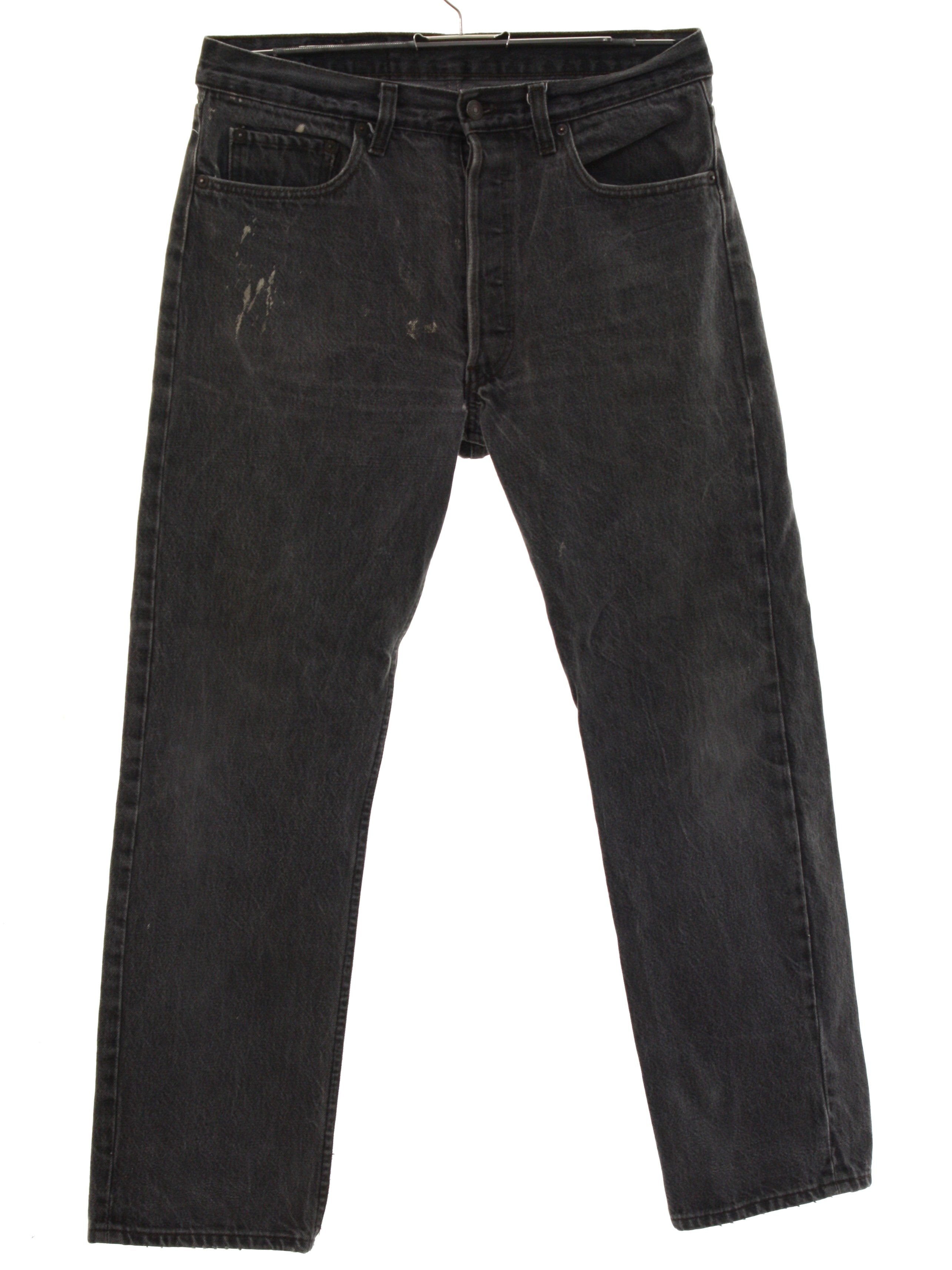 1980's Vintage Levis 501 Pants: 80s -Levis 501- Mens grunge dark gray ...