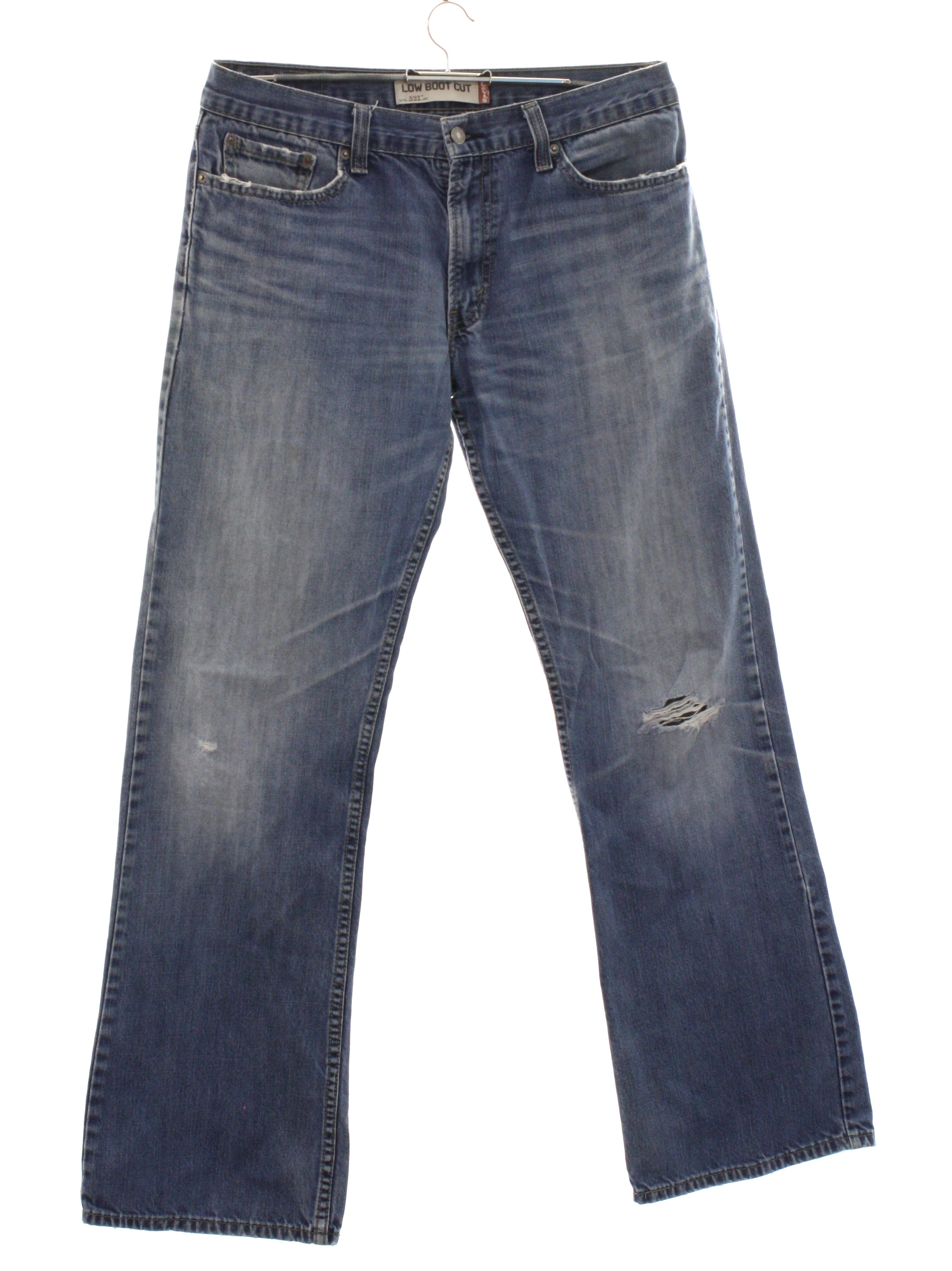 Flared Pants / Flares: 90s -Levis 527- Mens heavily faded and worn blue ...