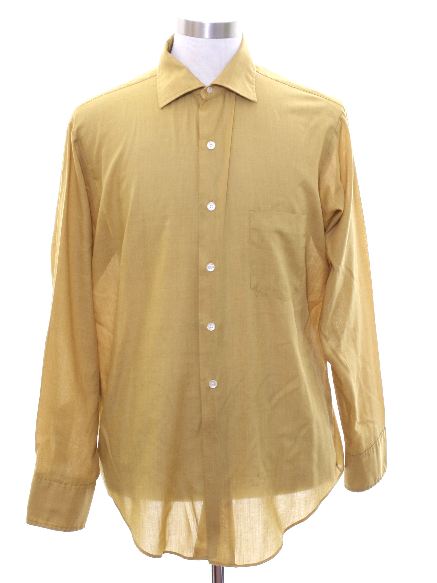 Towncraft Sixties Vintage Shirt: 60s -Towncraft- Mens harvest gold ...