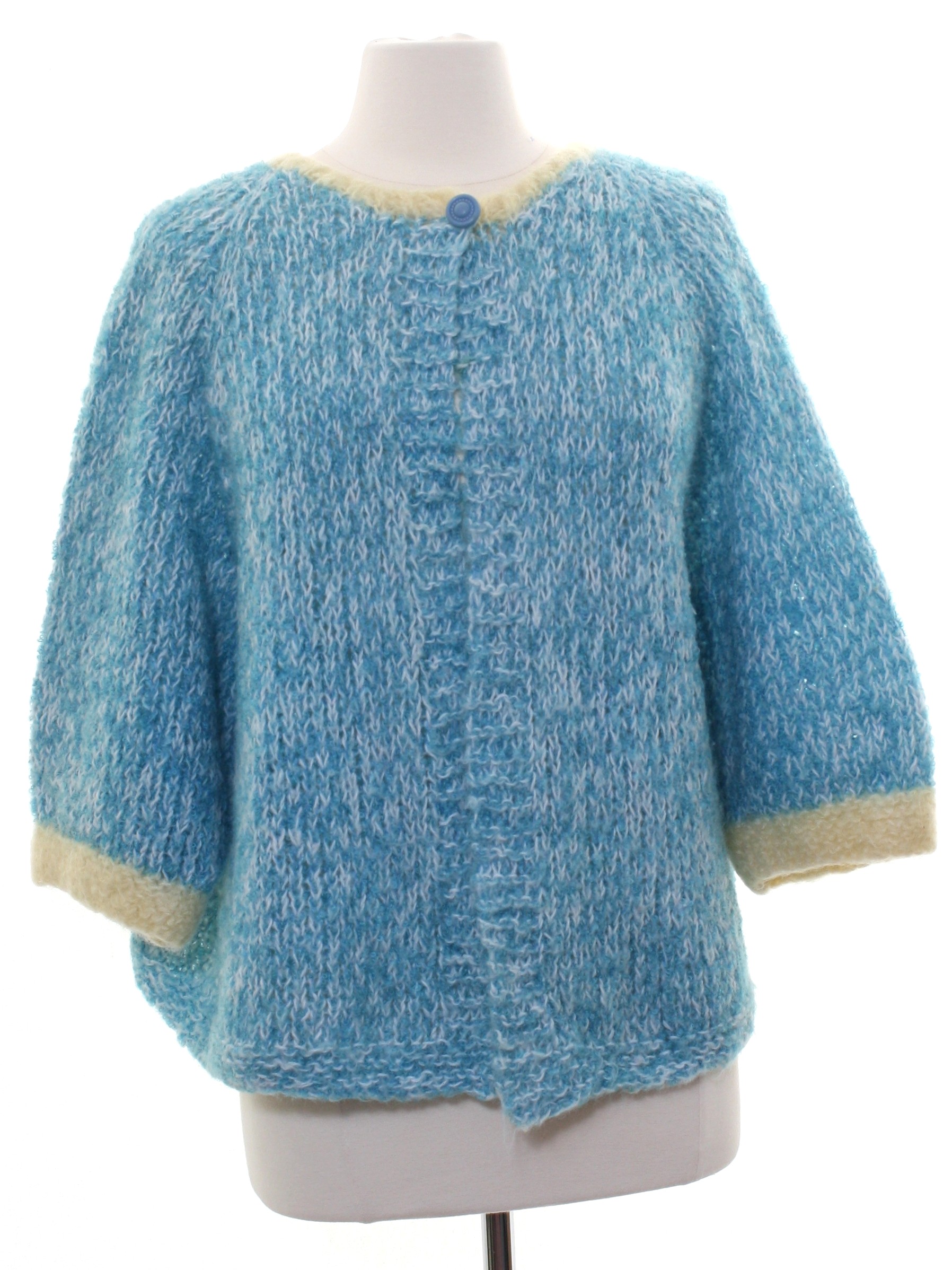 Retro 1960's Sweater (Hand Knit) : 60s style (possibly made in 70s ...