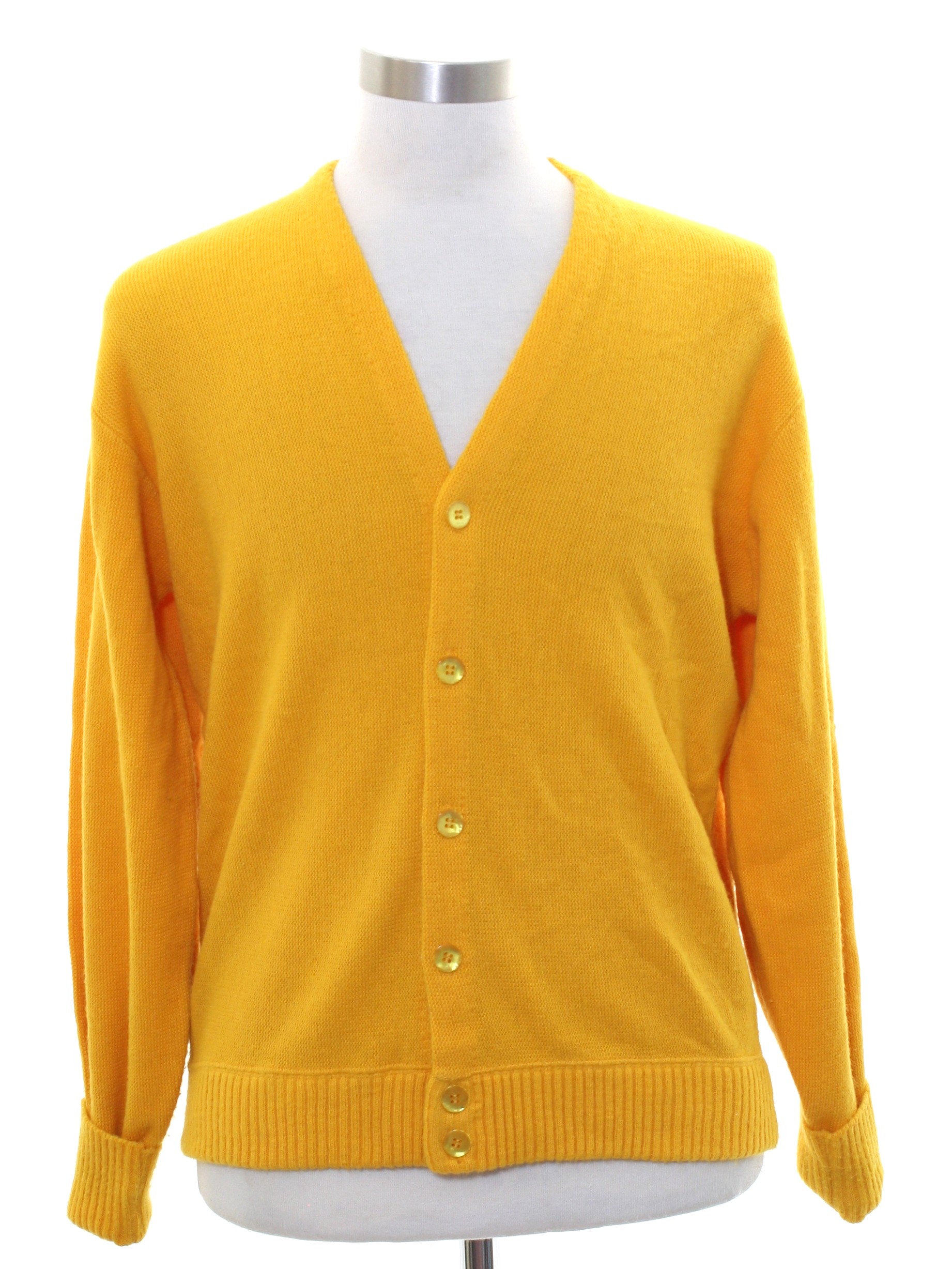Vintage 1970's Caridgan Sweater: 70s -Grant Crest Sportswear- Mens ...