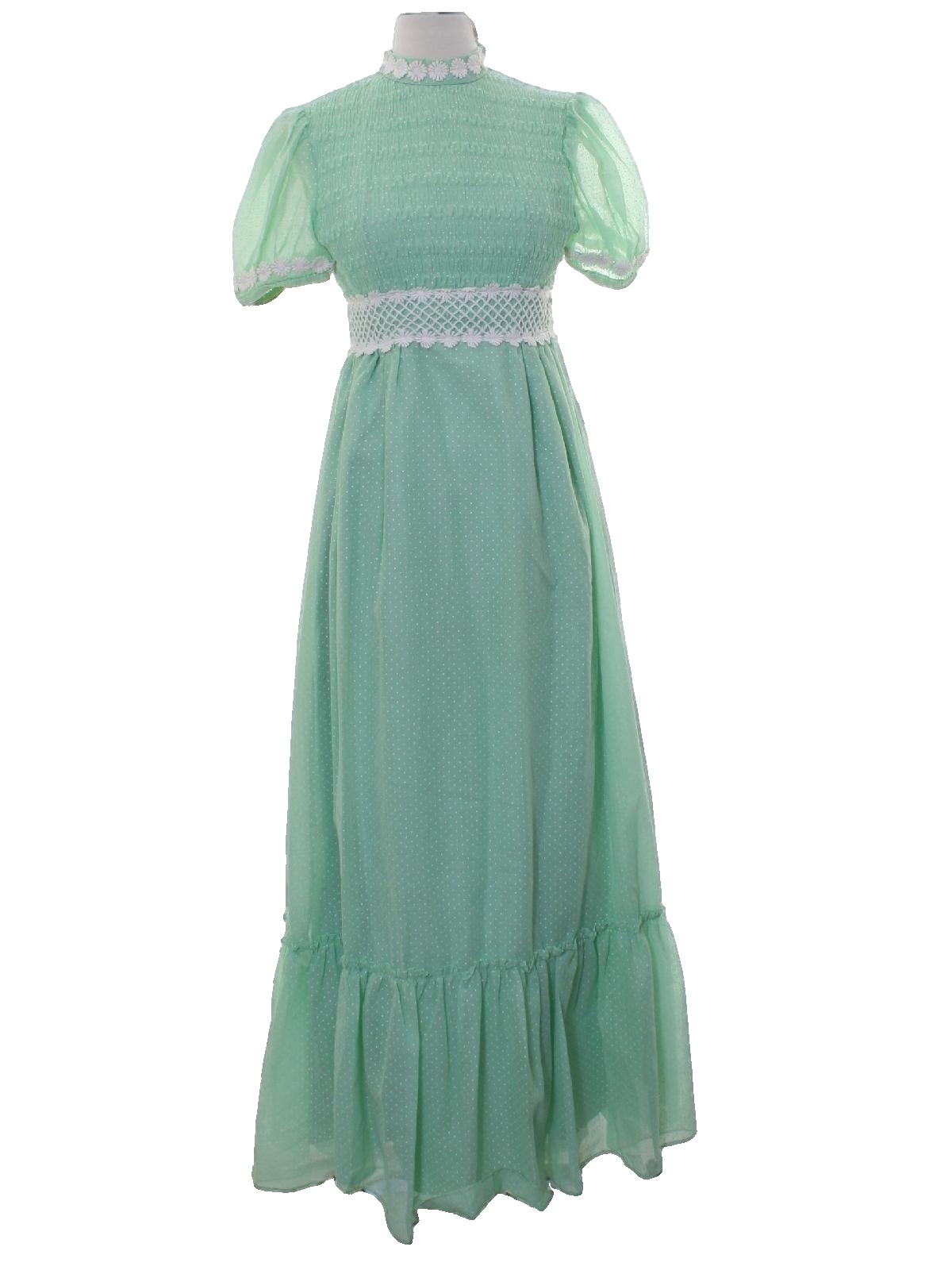 Green hippie dress