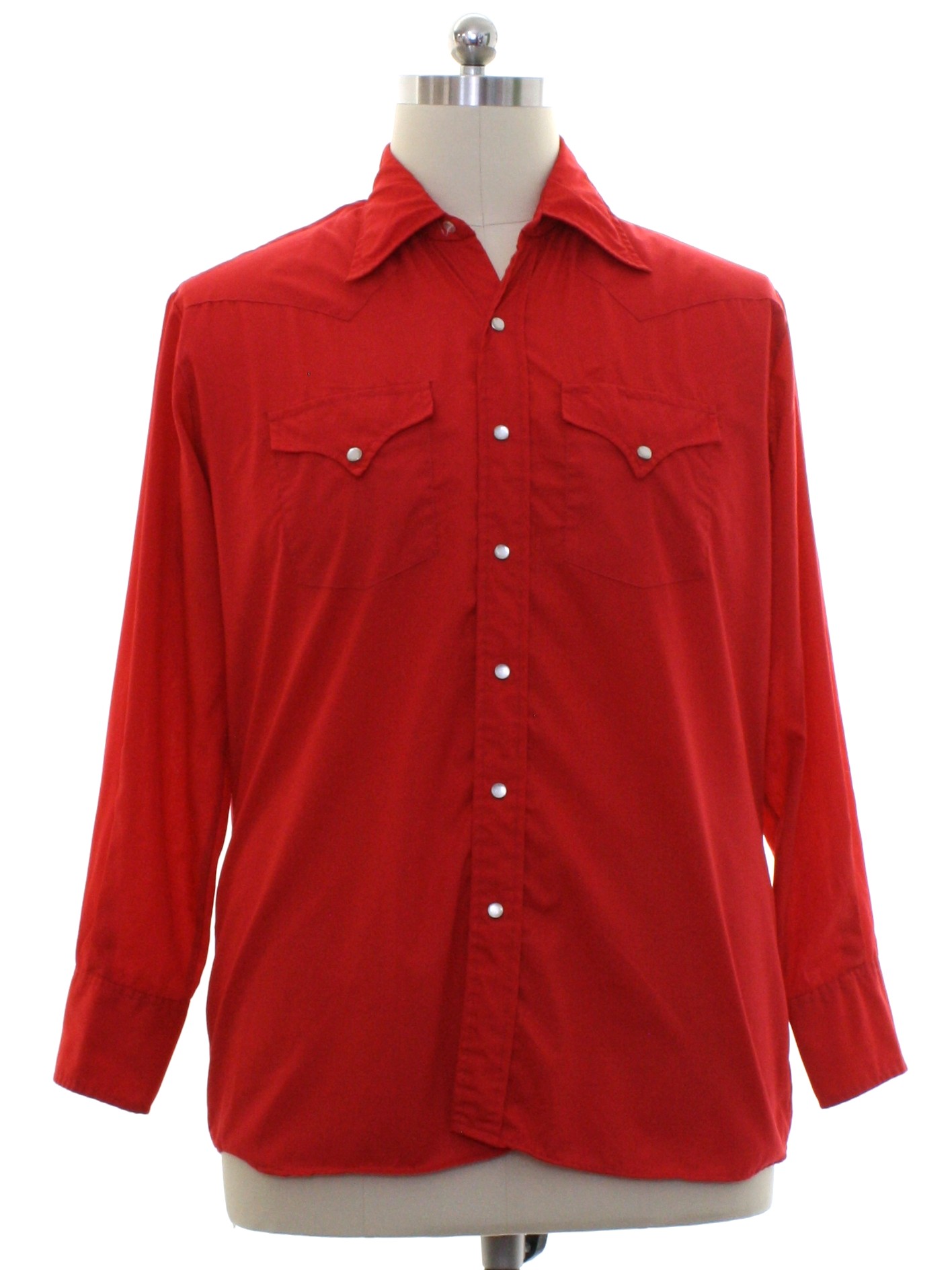 Eighties BR Westerns Western Shirt: 80s -BR Westerns- Mens red ...