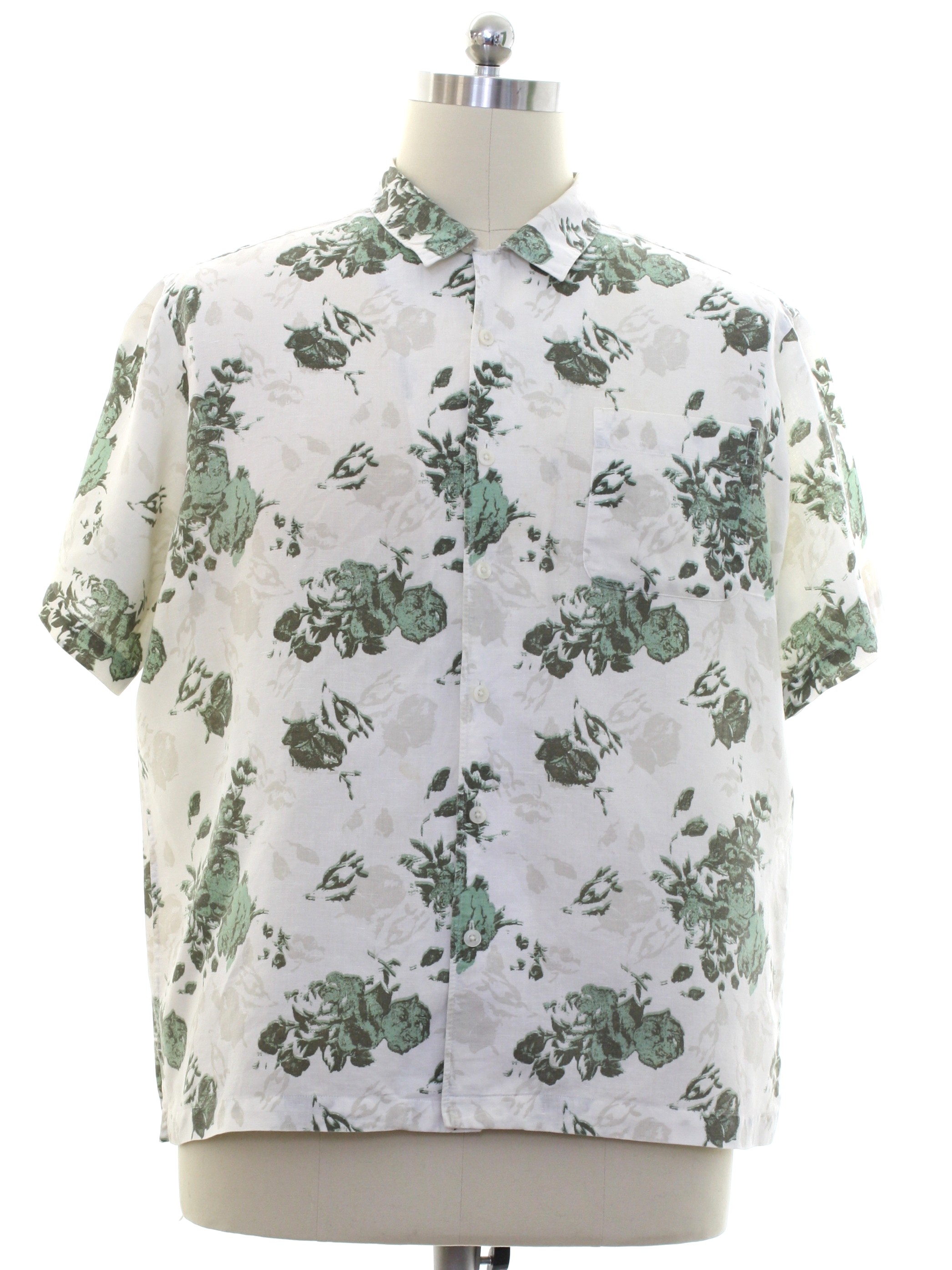 90's Daniel Cremieux Shirt: 90s or newer -Daniel Cremieux- Mens Cream ...