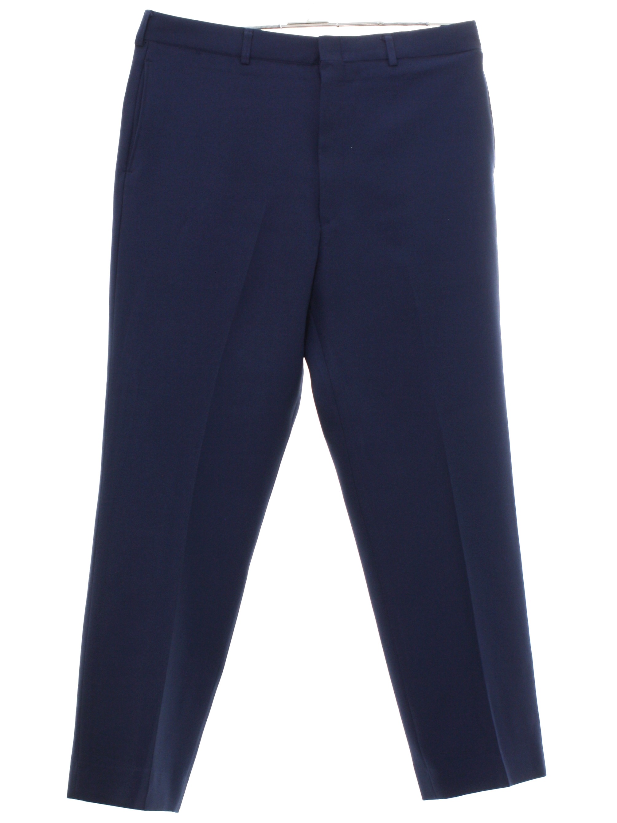 Vintage 1980's Pants: 80s -Davis Clothing Company- Mens midnight blue ...
