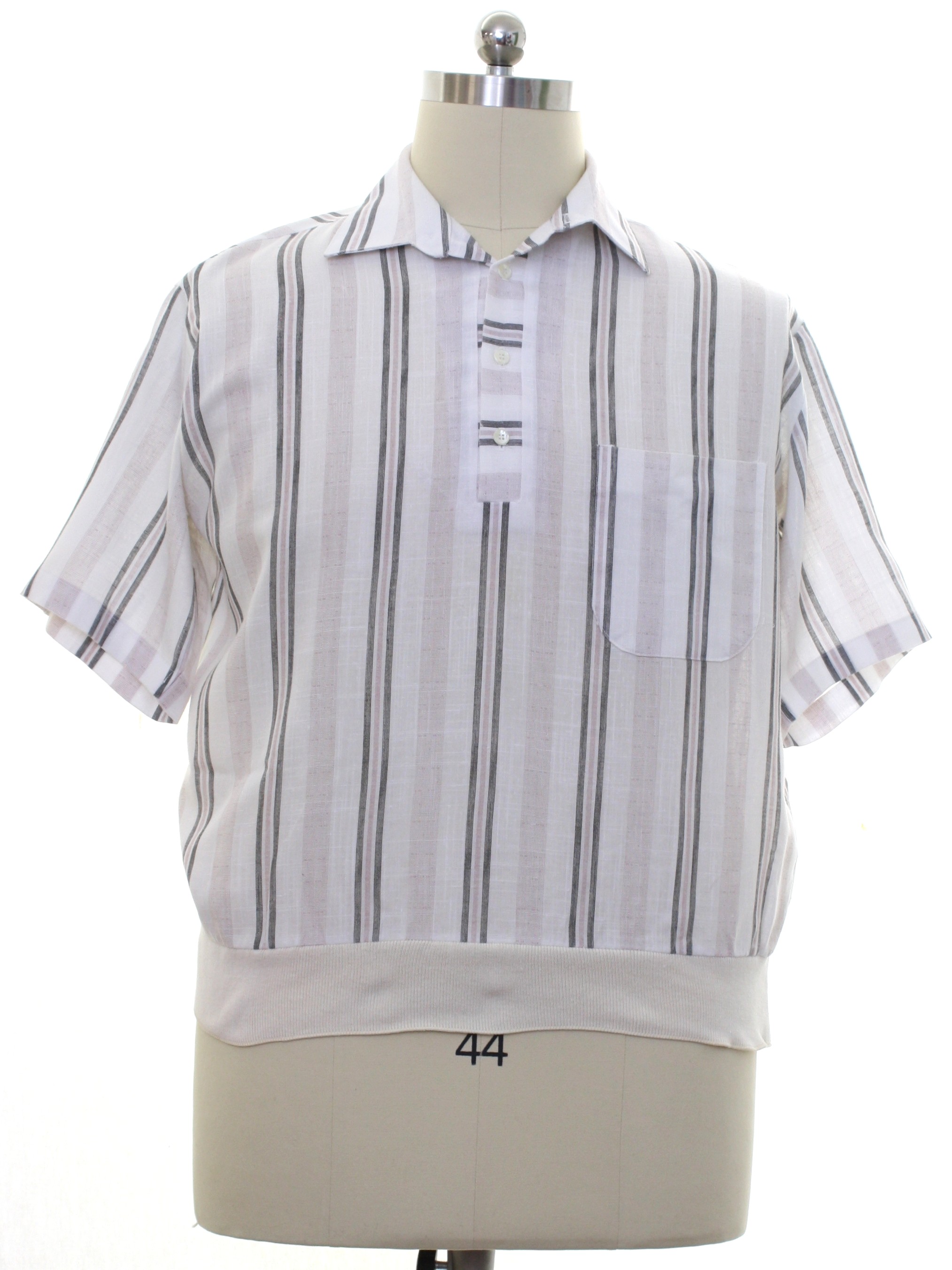Shirt: 80s Style (made in Early 90s) -Bonney and Gordon- Mens white ...