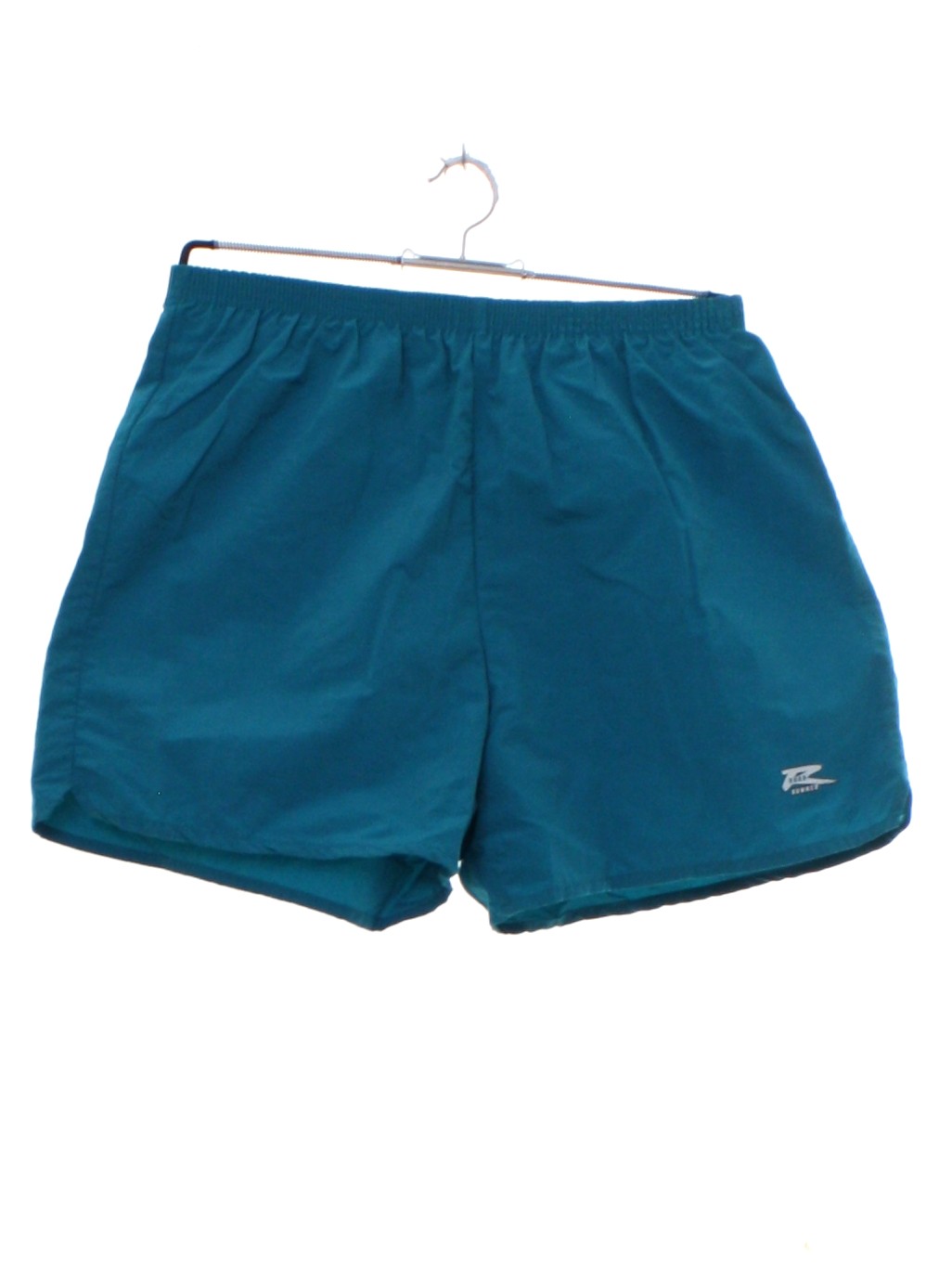 90s Retro Shorts: 90s -Road Runner- Womens teal nylon running shorts ...
