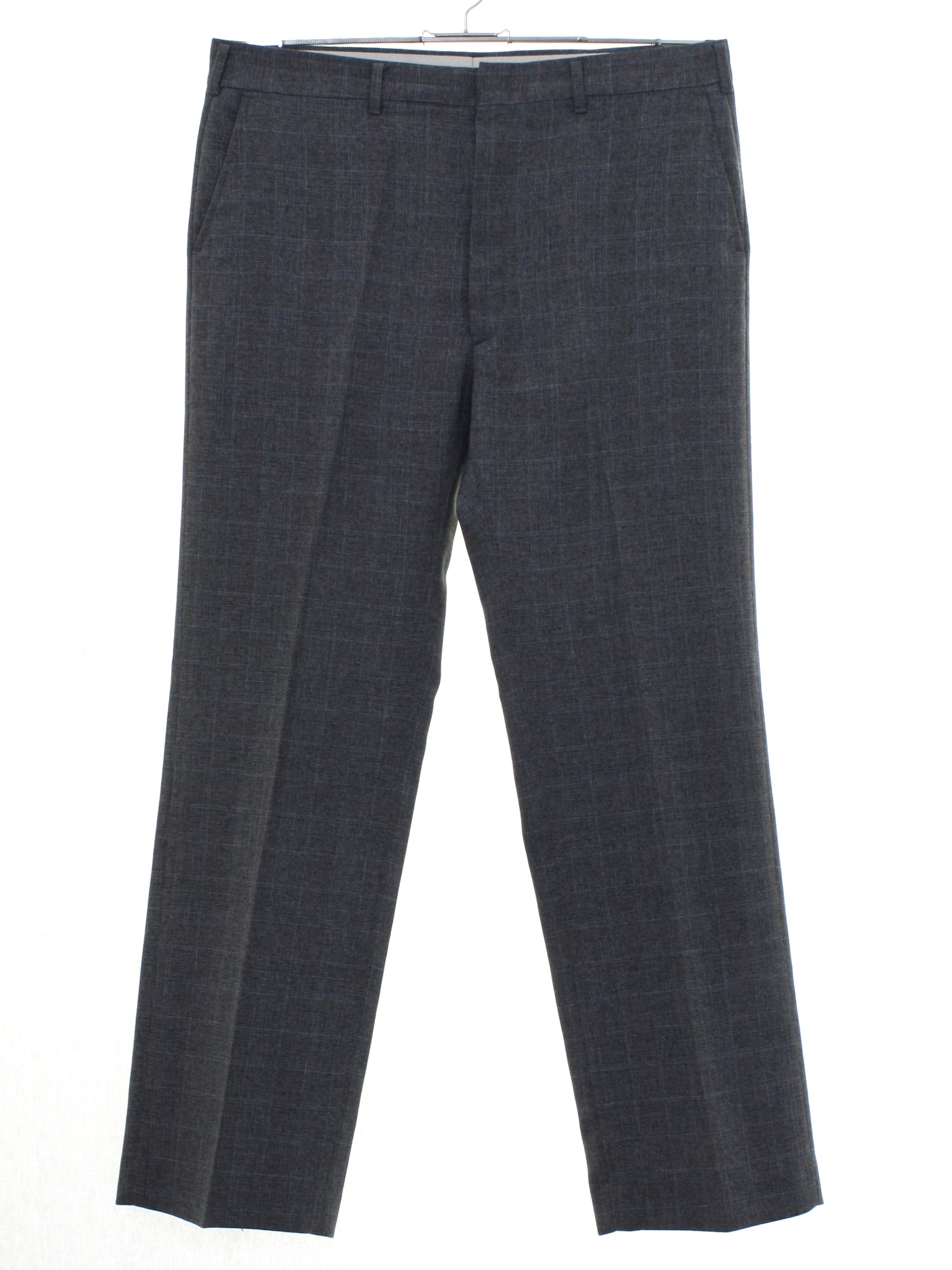 No Label 1980s Vintage Pants: Early 80s -No Label- Mens gray subtle ...