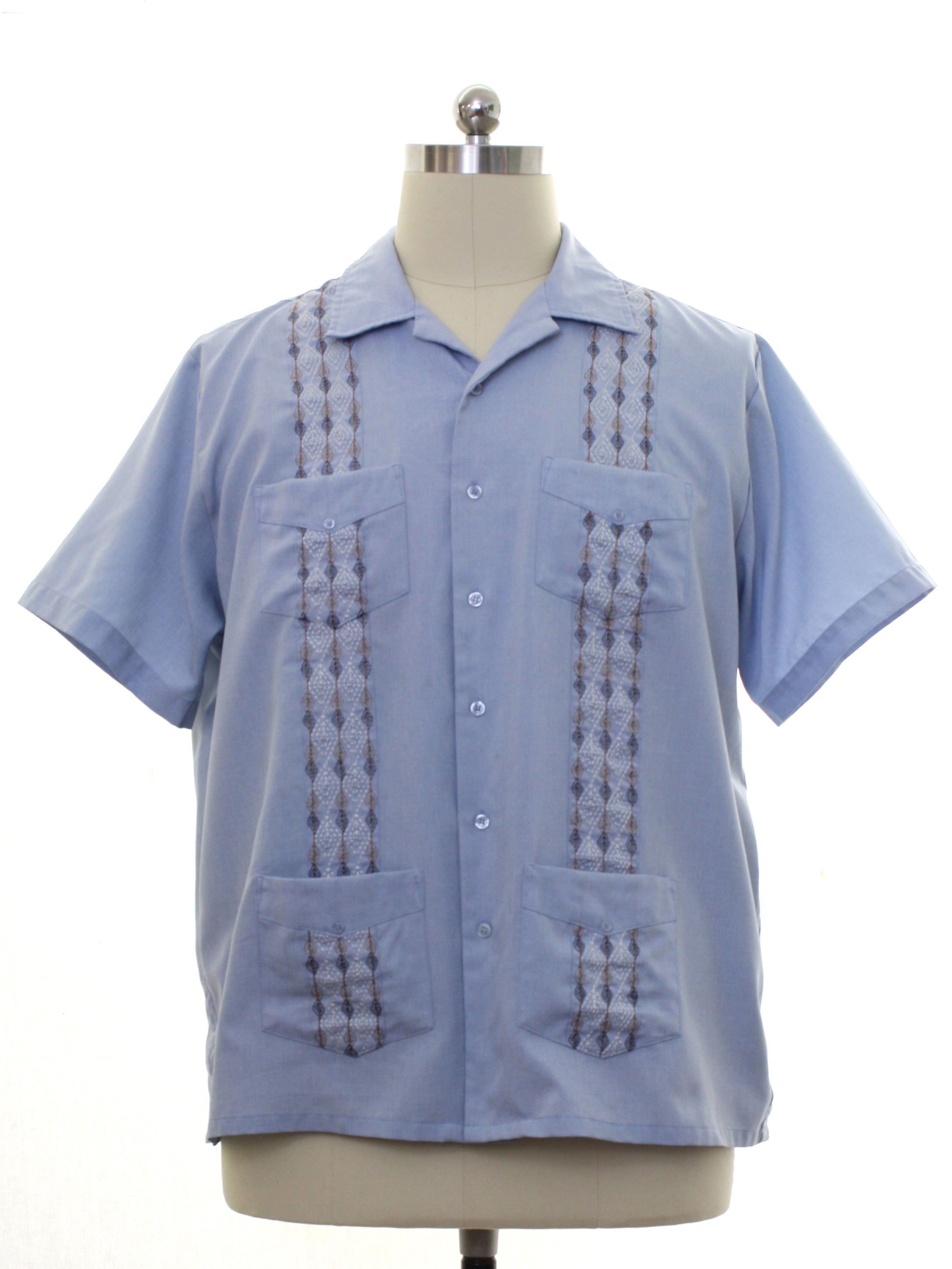 Download 80's Haband Guayabera Shirt: 80s -Haband- Mens hazy light ...