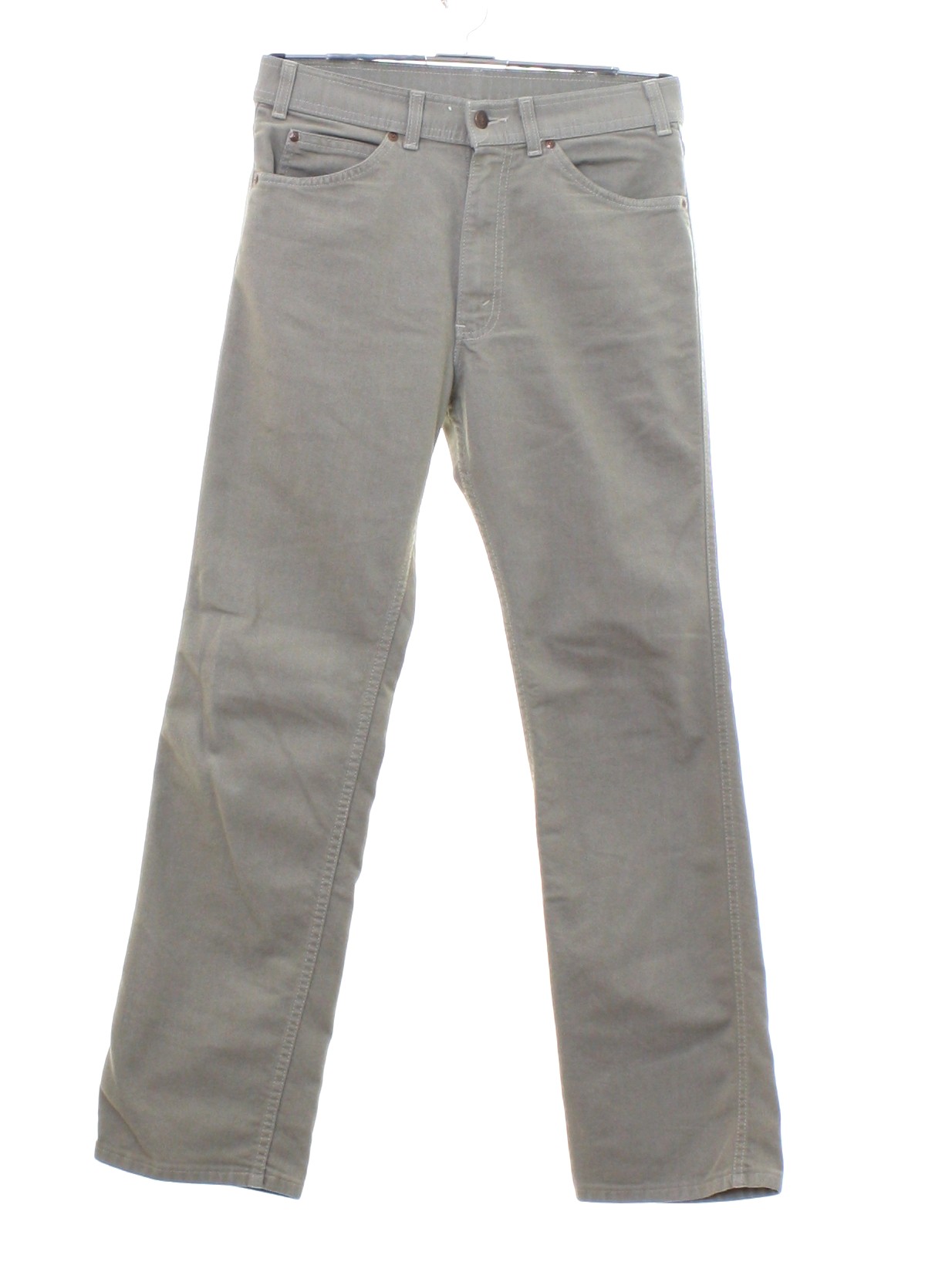 1970's Retro Pants: 70s -Levis- Mens khaki tan solid colored brushed ...