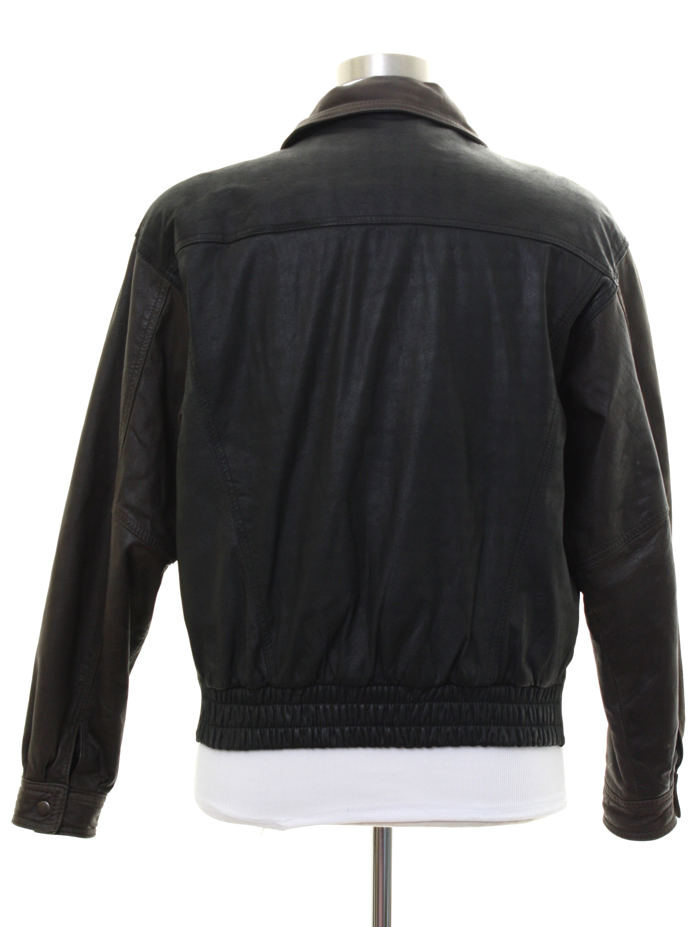 Free Fall Eighties Vintage Leather Jacket: 80s -Free Fall