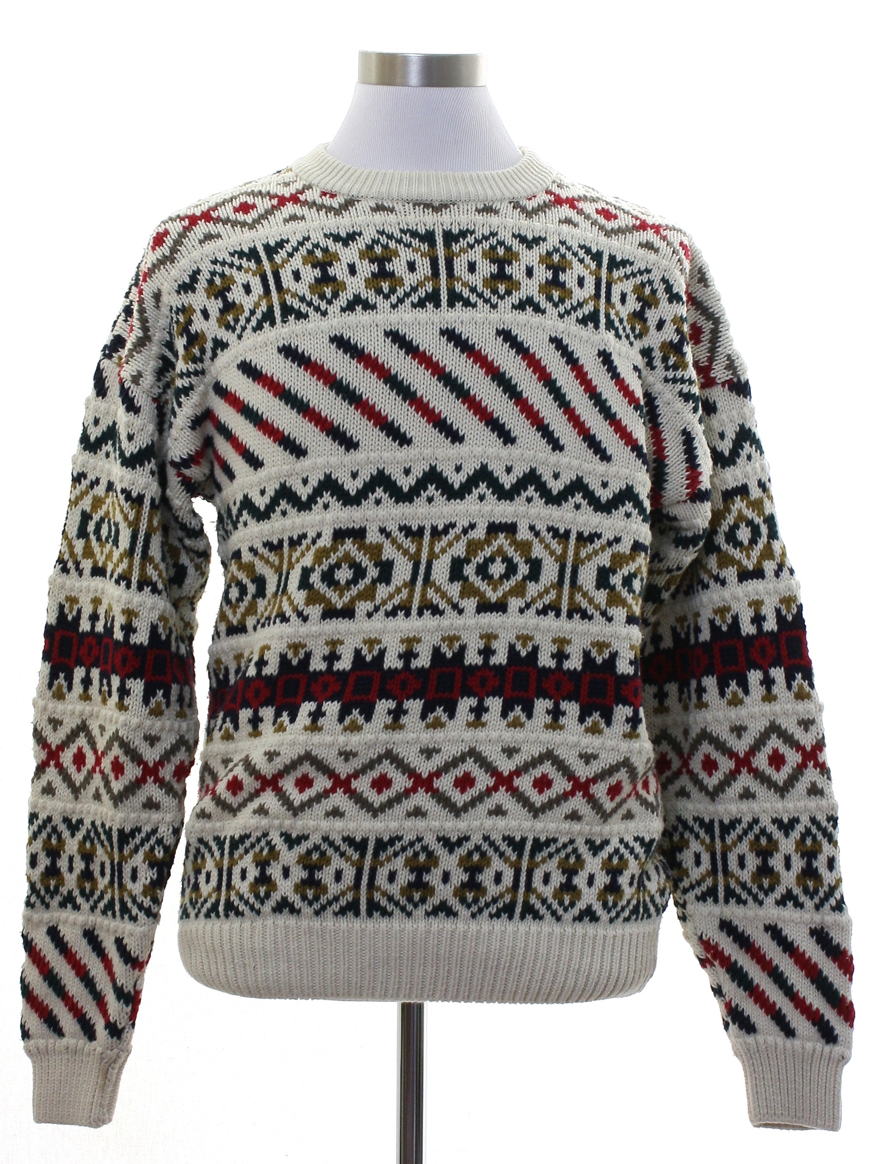 Retro 80's Sweater: 80s style (made in 90s) -Current Editions- Mens ...