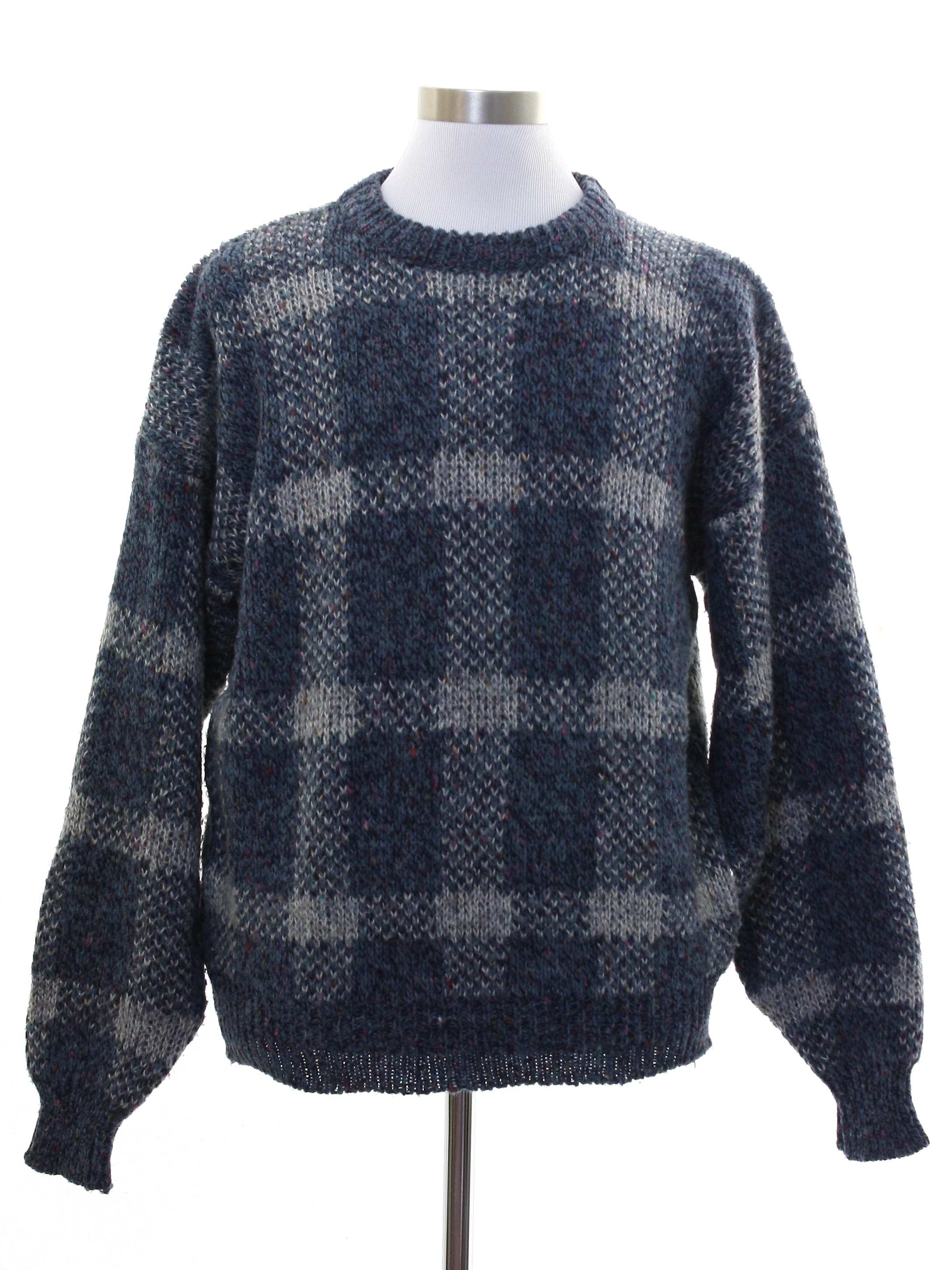 1980s Peter England Sweater: 80s -Peter England- Mens dusty blue ...