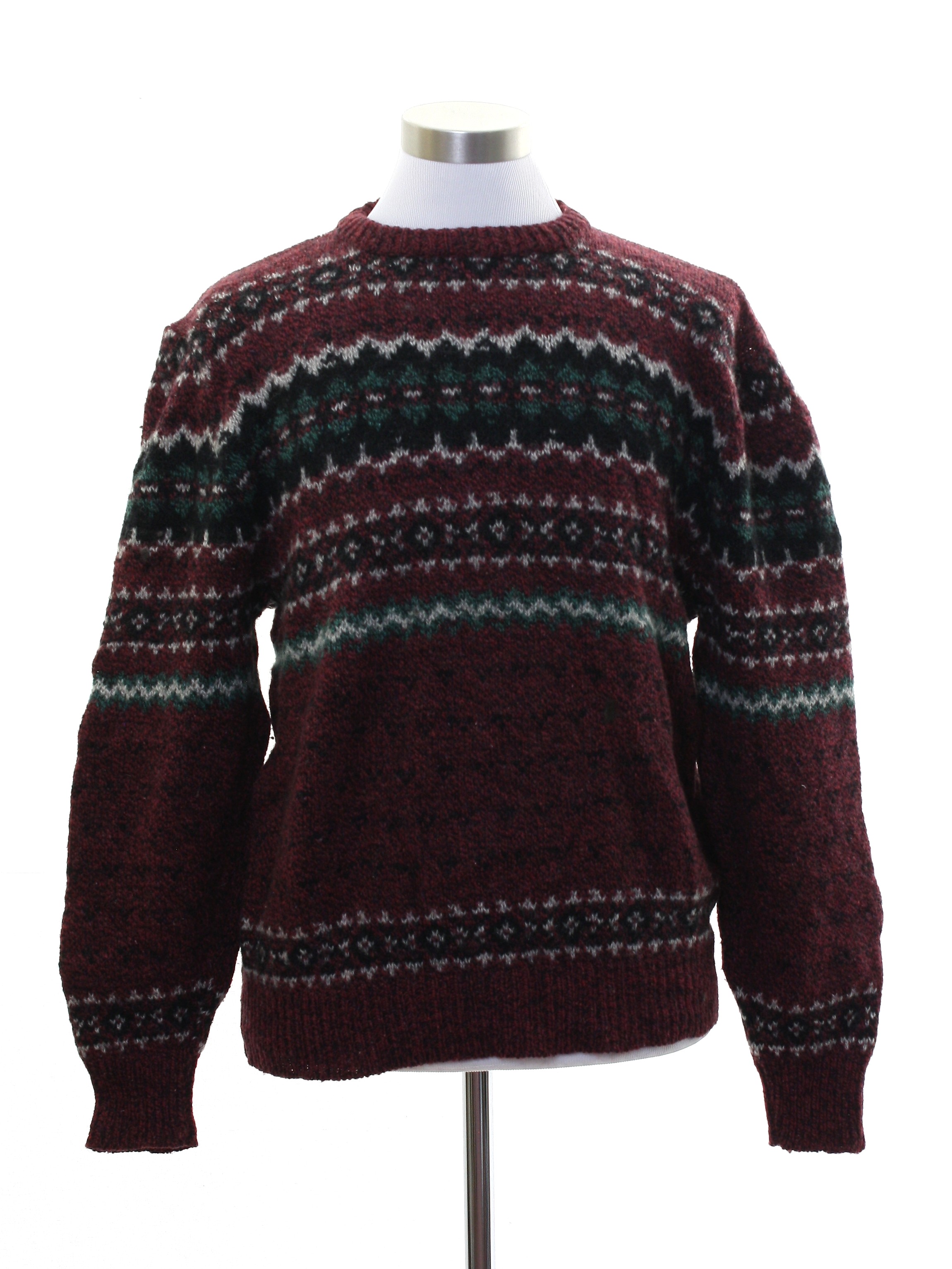 Nineties Vintage Sweater: Late 90s -Royal North Mills Outfitters- Mens ...