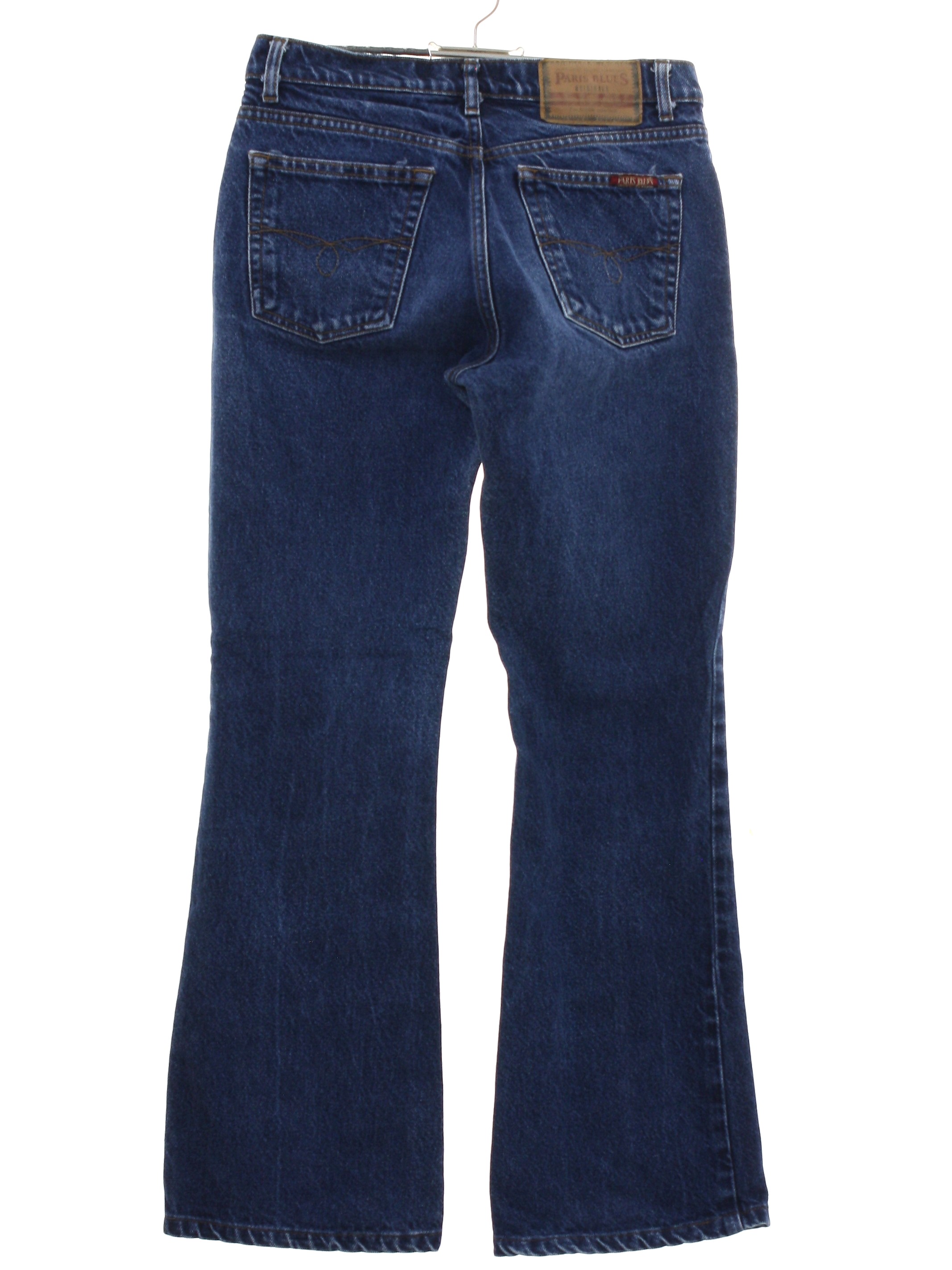 90 s Vintage Flared Pants Flares 90s Paris Blues Womens dark