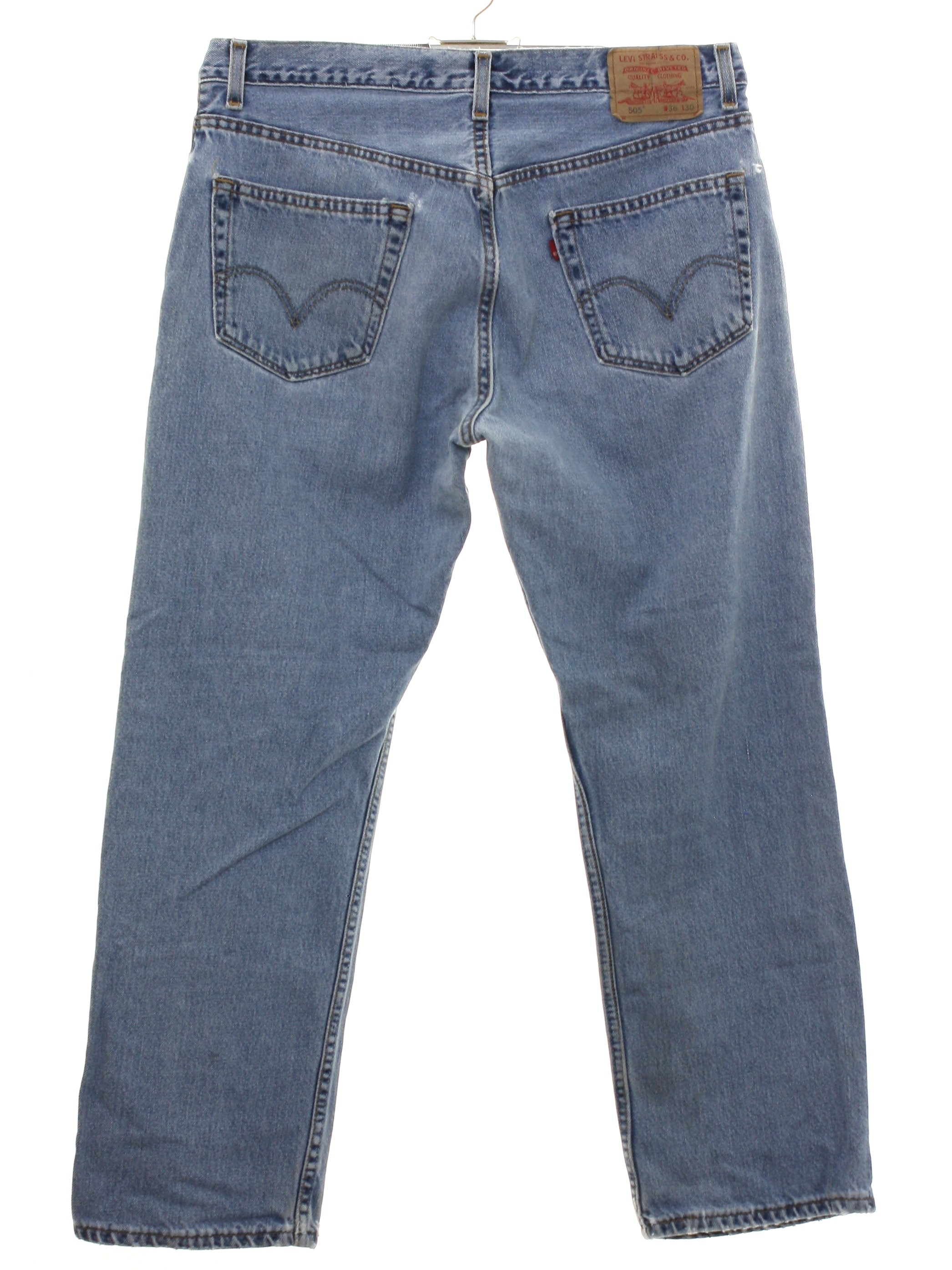 Vintage Levis 505 90's Pants: Late 90s -Levis 505- Mens faded blue ...