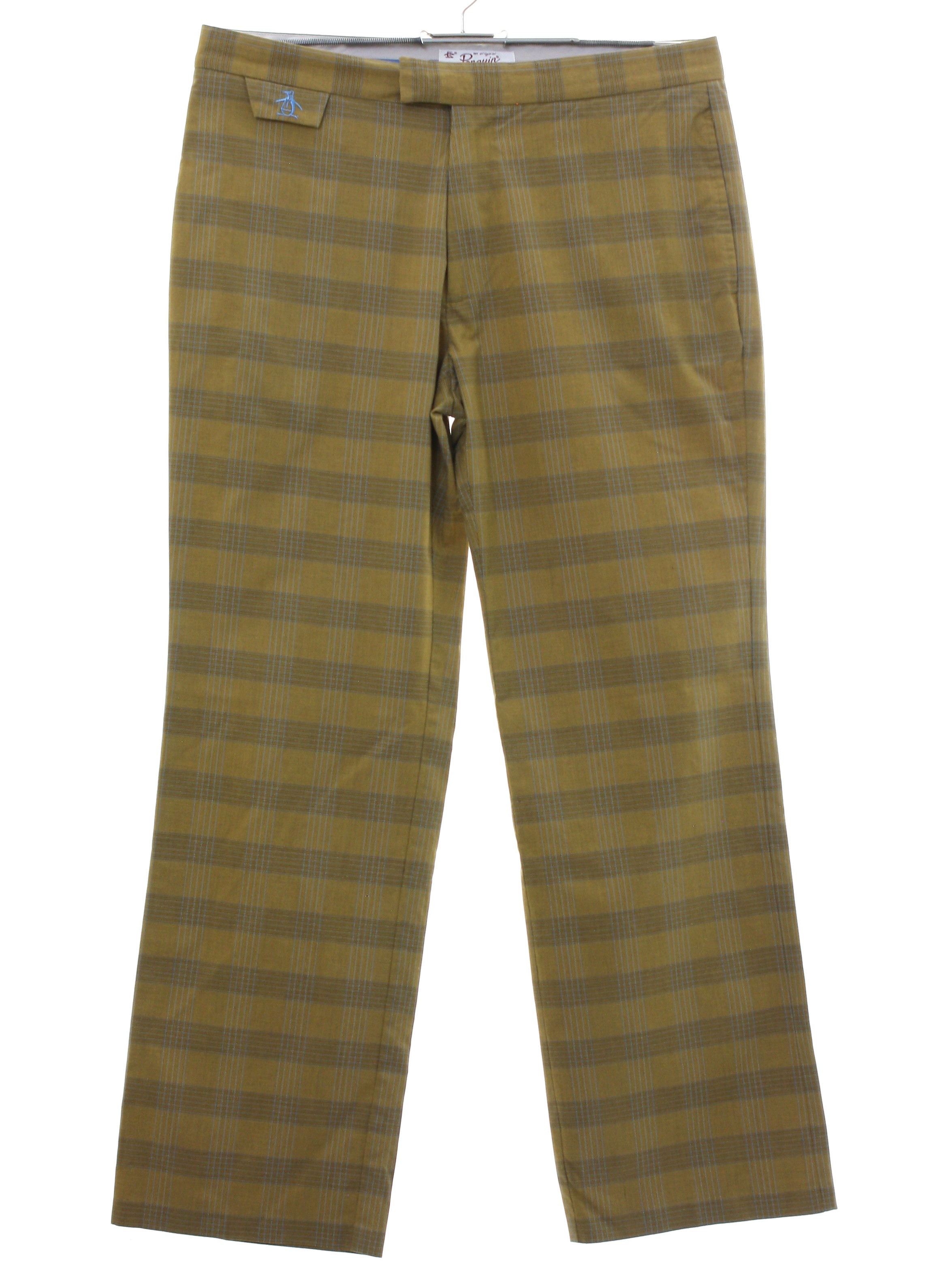 mustard yellow plaid pants