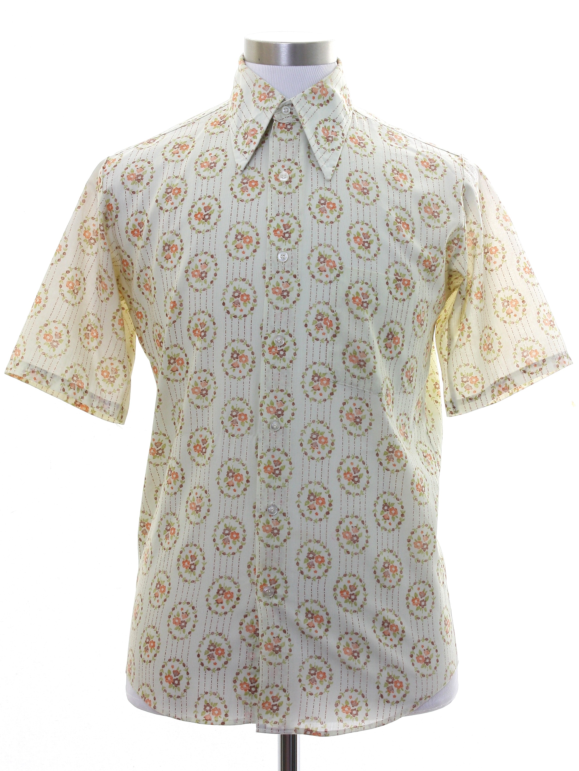 Retro 1970's Shirt (Towncraft) : Early 70s -Towncraft- Mens off white ...