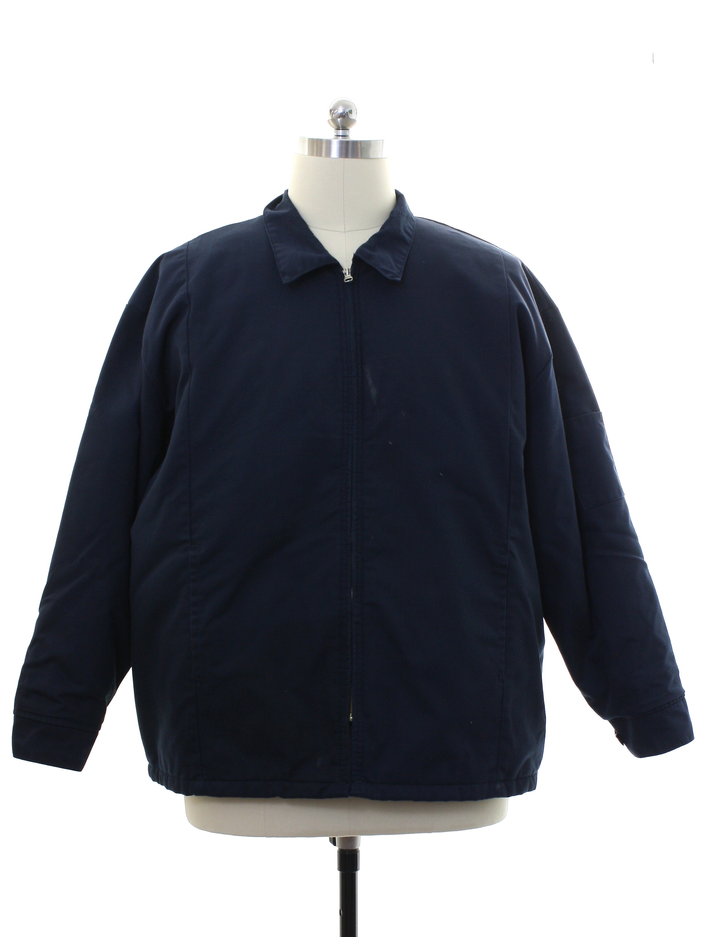 1990's Jacket (Cintas): 90s or newer -Cintas- Mens midnight blue ...