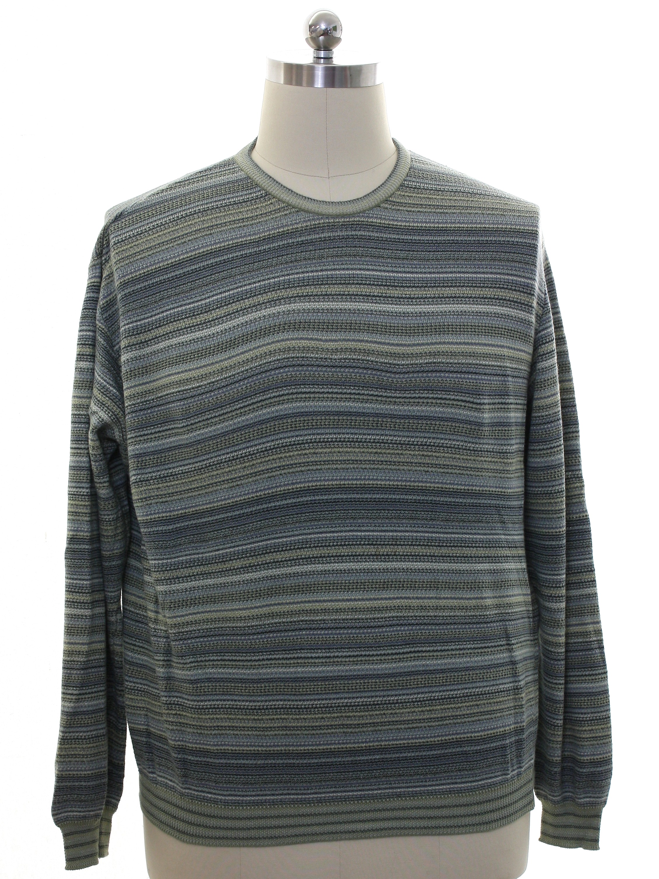 Nineties Library Sweater: 90s style (made recently) -Library- Mens sage ...