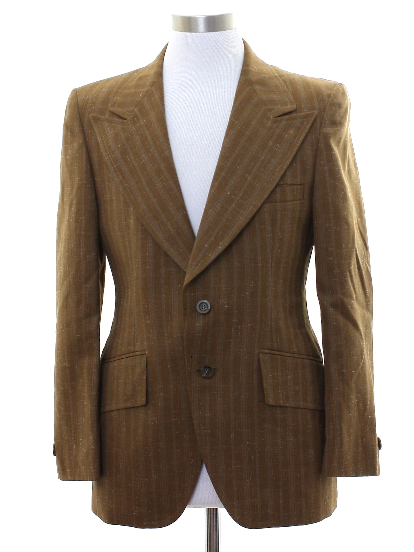 Sixties Vintage Jacket: Late 60s -No Label- Mens brown background ...