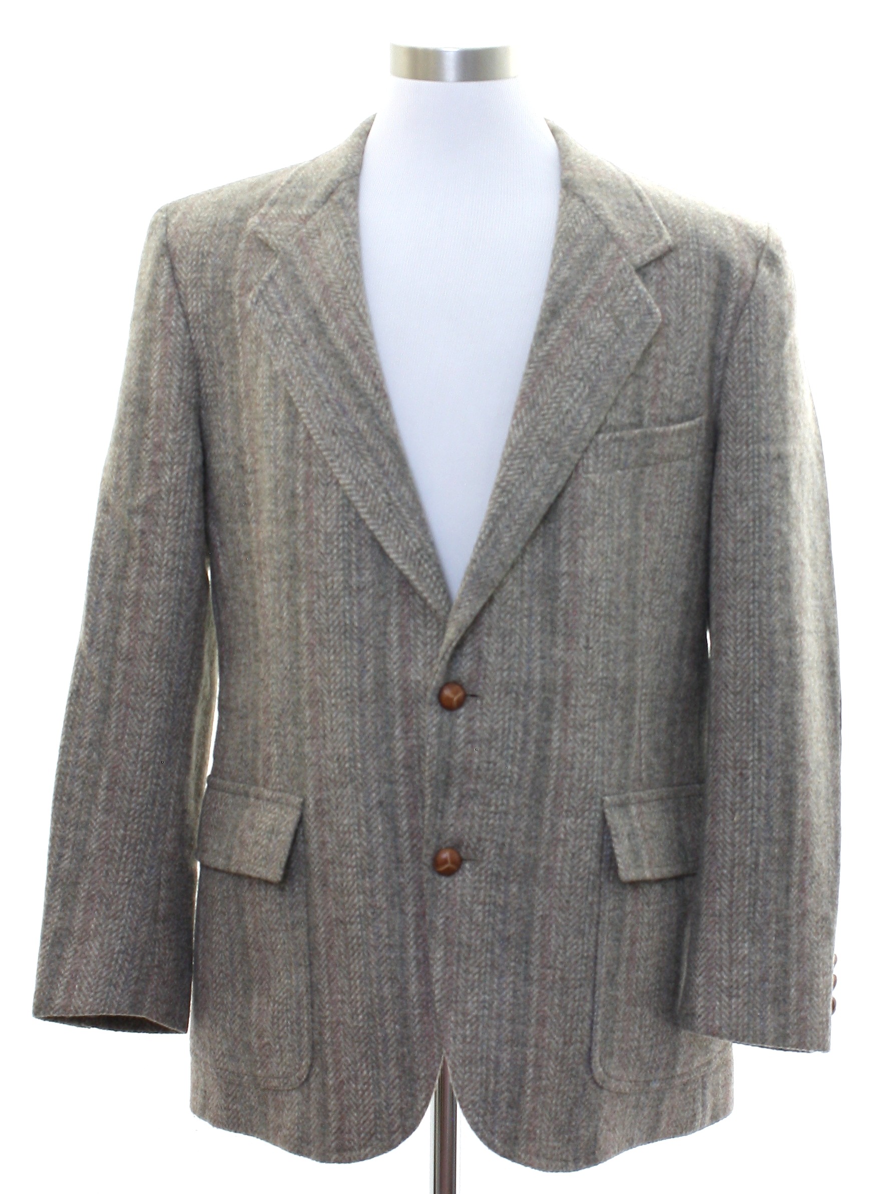 1980's Vintage Pendleton Jacket: 80s -Pendleton- Mens taupe and cream ...