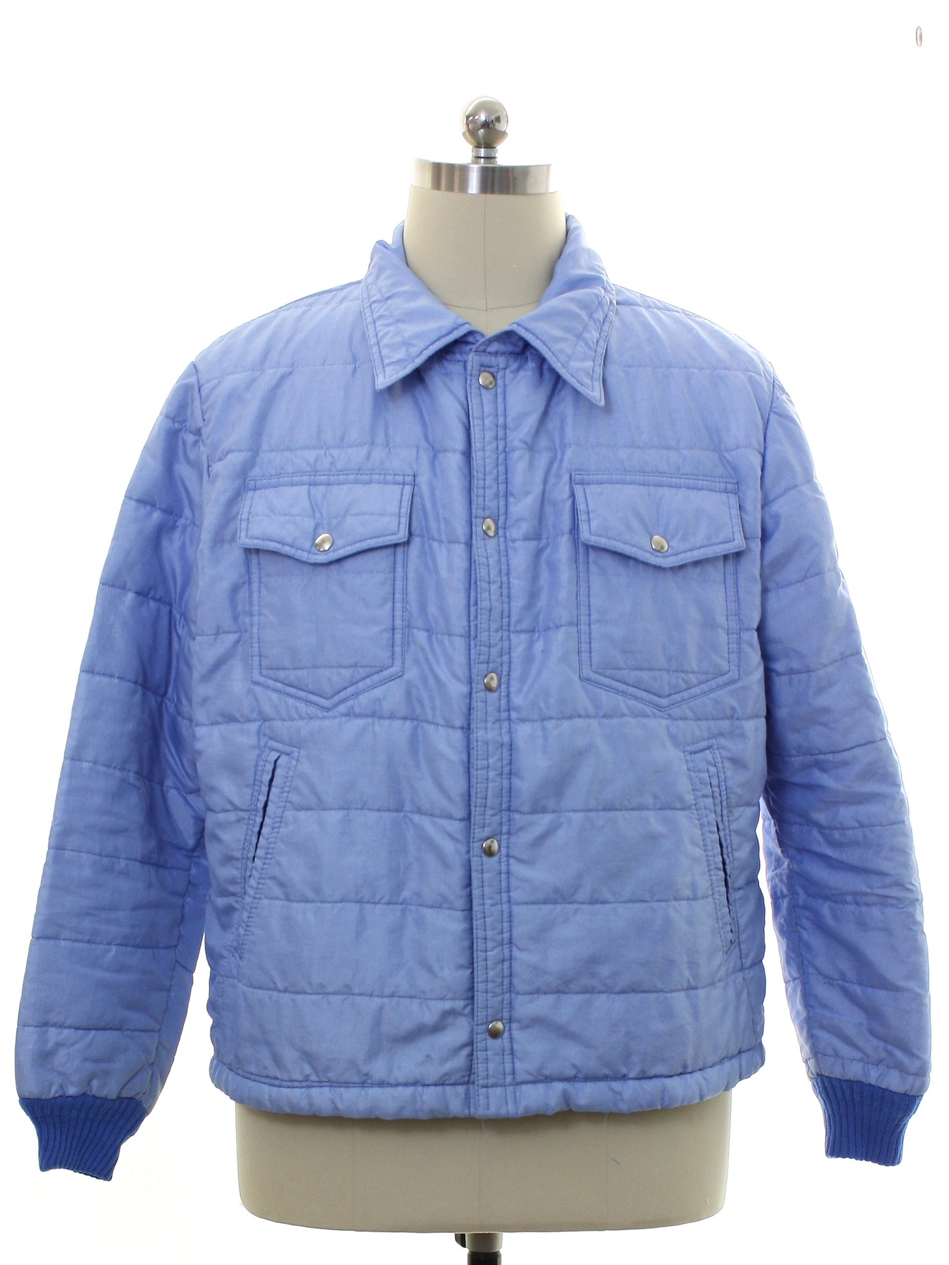 quilted patch ski blouson