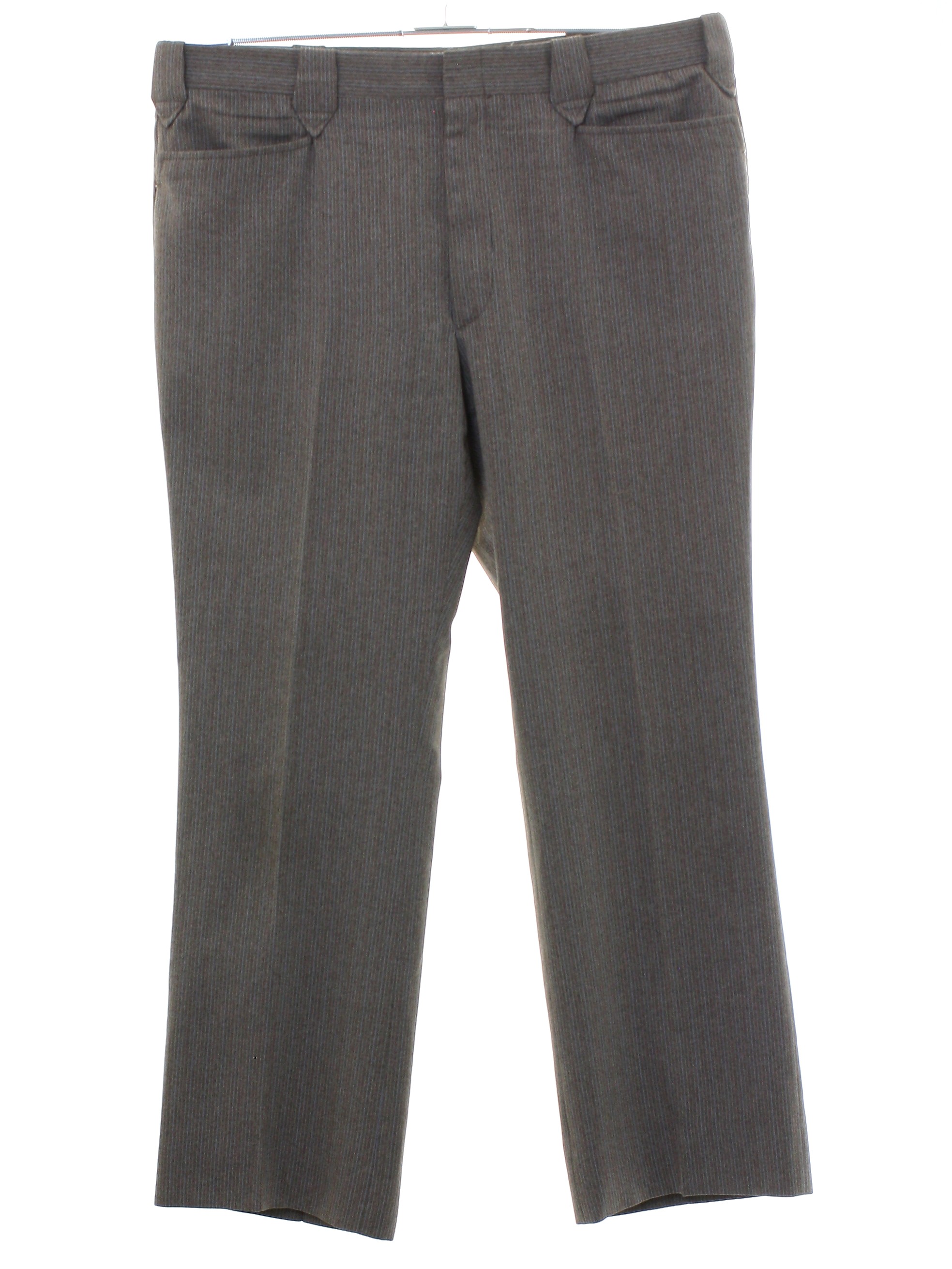 Hi 70's Vintage Pants: Late 70s -Hi-Sierra- Mens mocha brown pinstriped ...