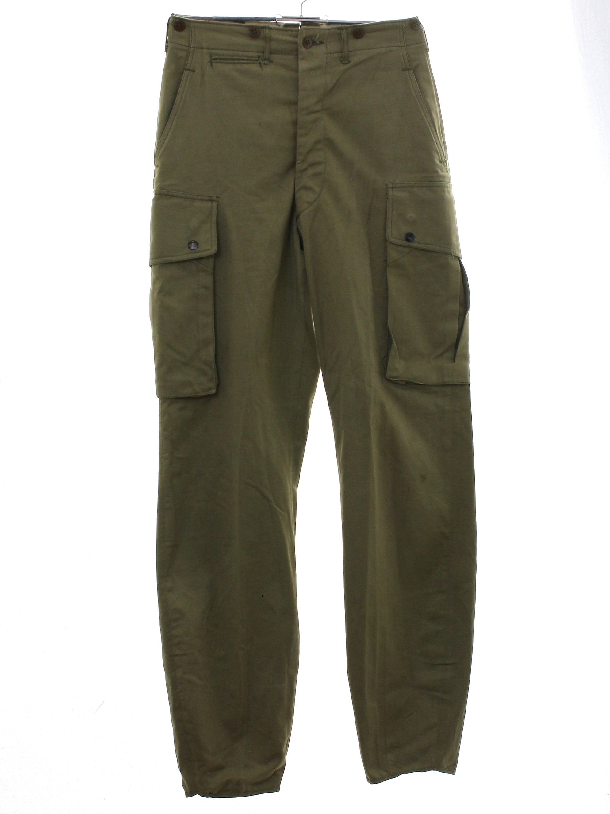 Vintage Phila Quartermaster Depot Forties Pants: 40s -Phila Quartermaster Depot- Mens khaki tan ...