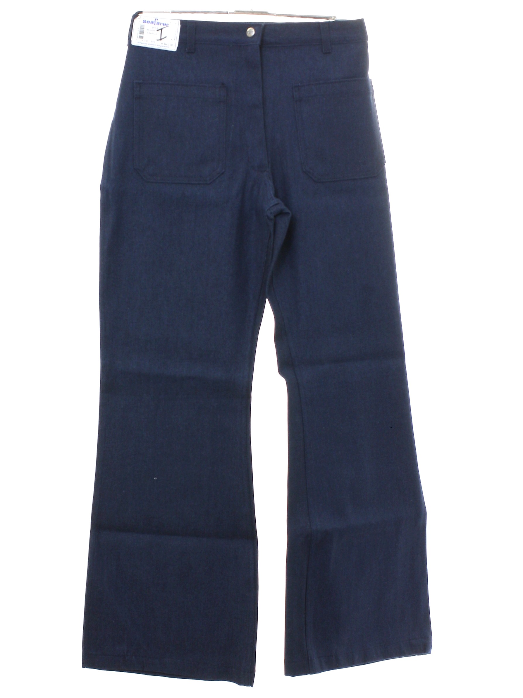 Seventies Seafarer Bellbottom Pants: Early 70s -Seafarer- Womens blue ...