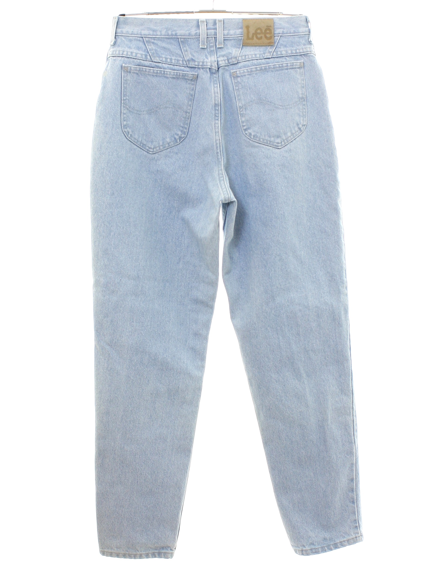 1990s Vintage Pants: 90s or newer -Lee- Womens light blue cotton denim ...