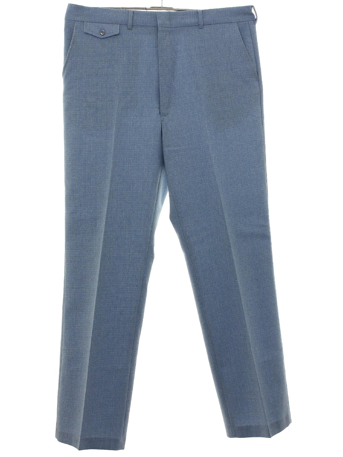 Eighties Haband Pants: Early 80s -Haband- Mens baby blue polyester ...