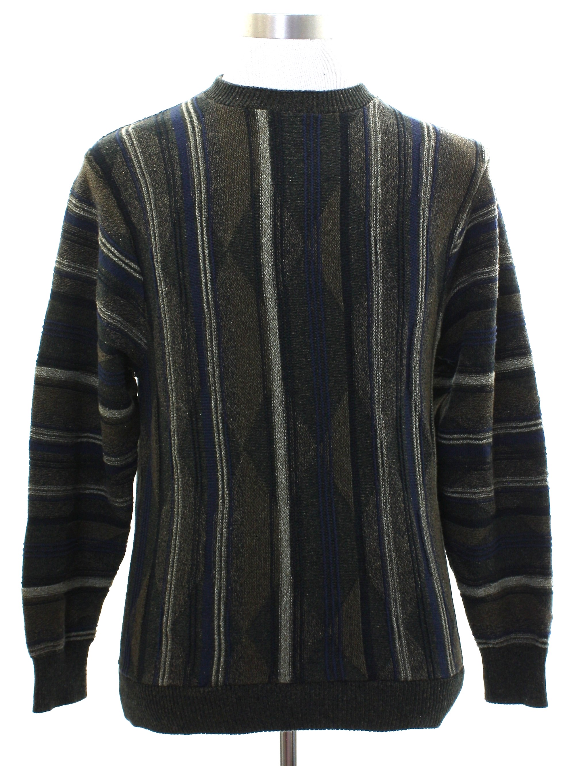 Haggar Nineties Vintage Sweater: Early 90s -Haggar- Mens dark olive ...