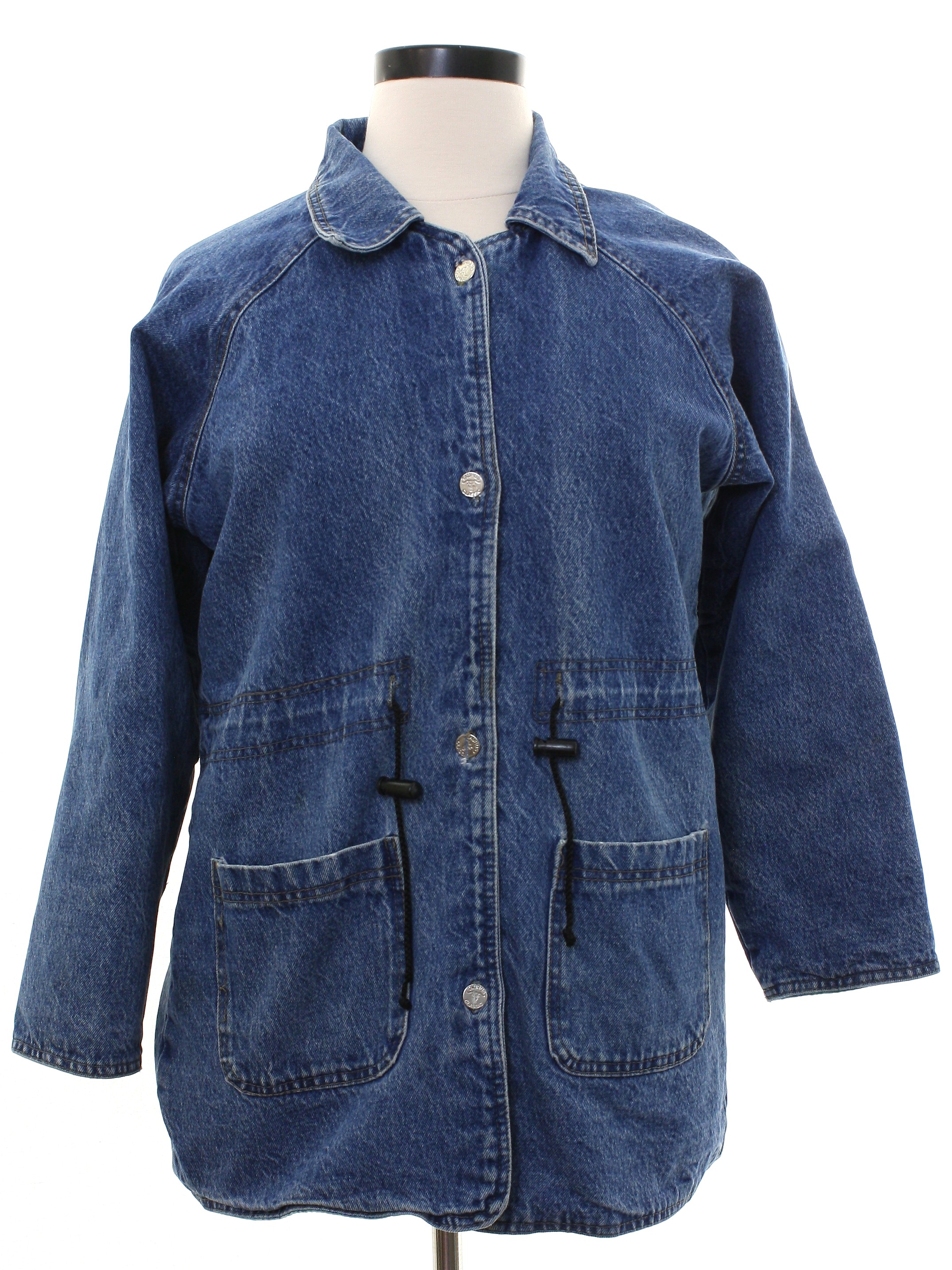 Vintage Taurus Nineties Jacket 90s Taurus Womens Hazy Blue