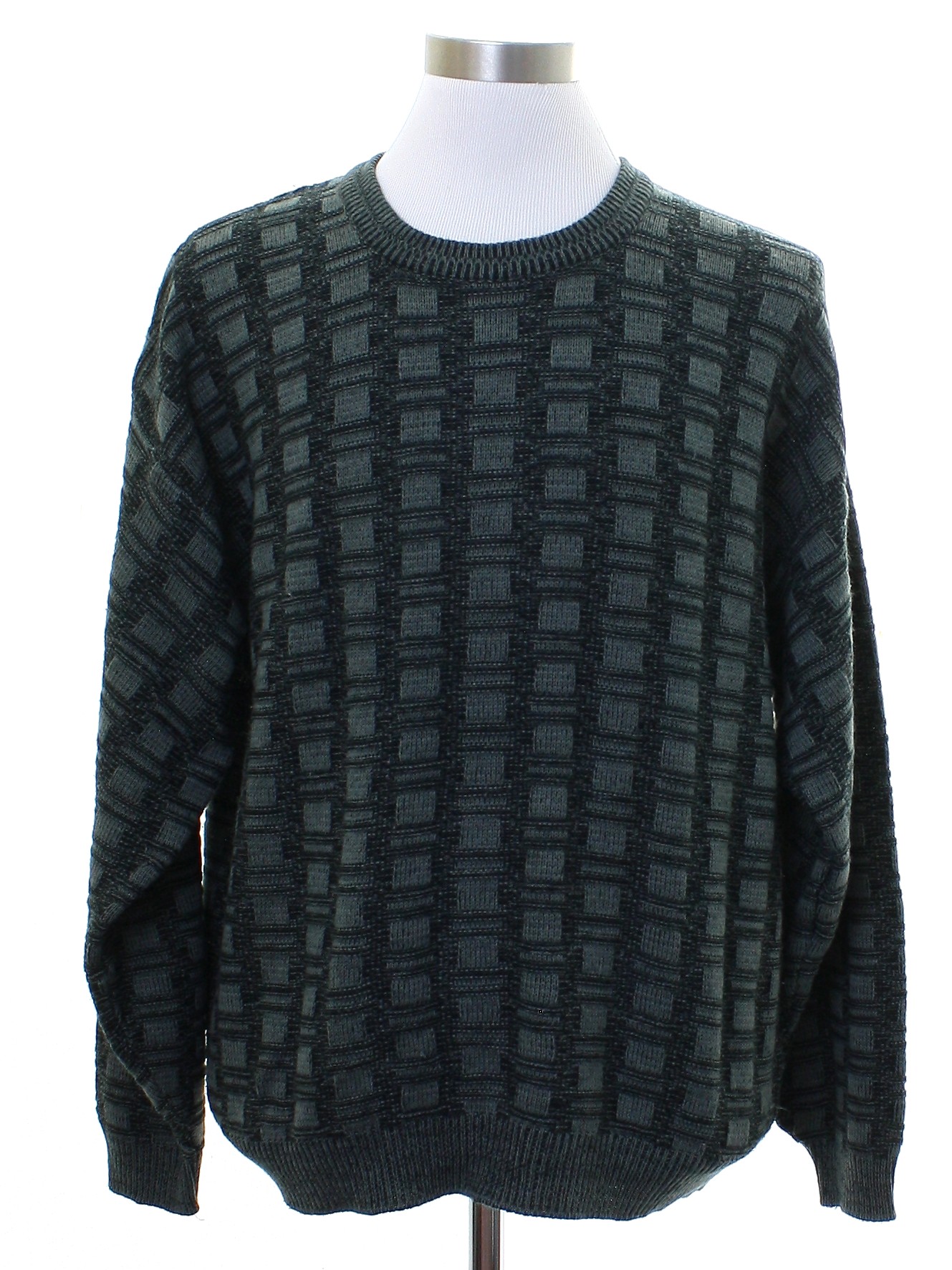 1980s Vintage Sweater: 80s -Expressions- Mens smoky gray background ...