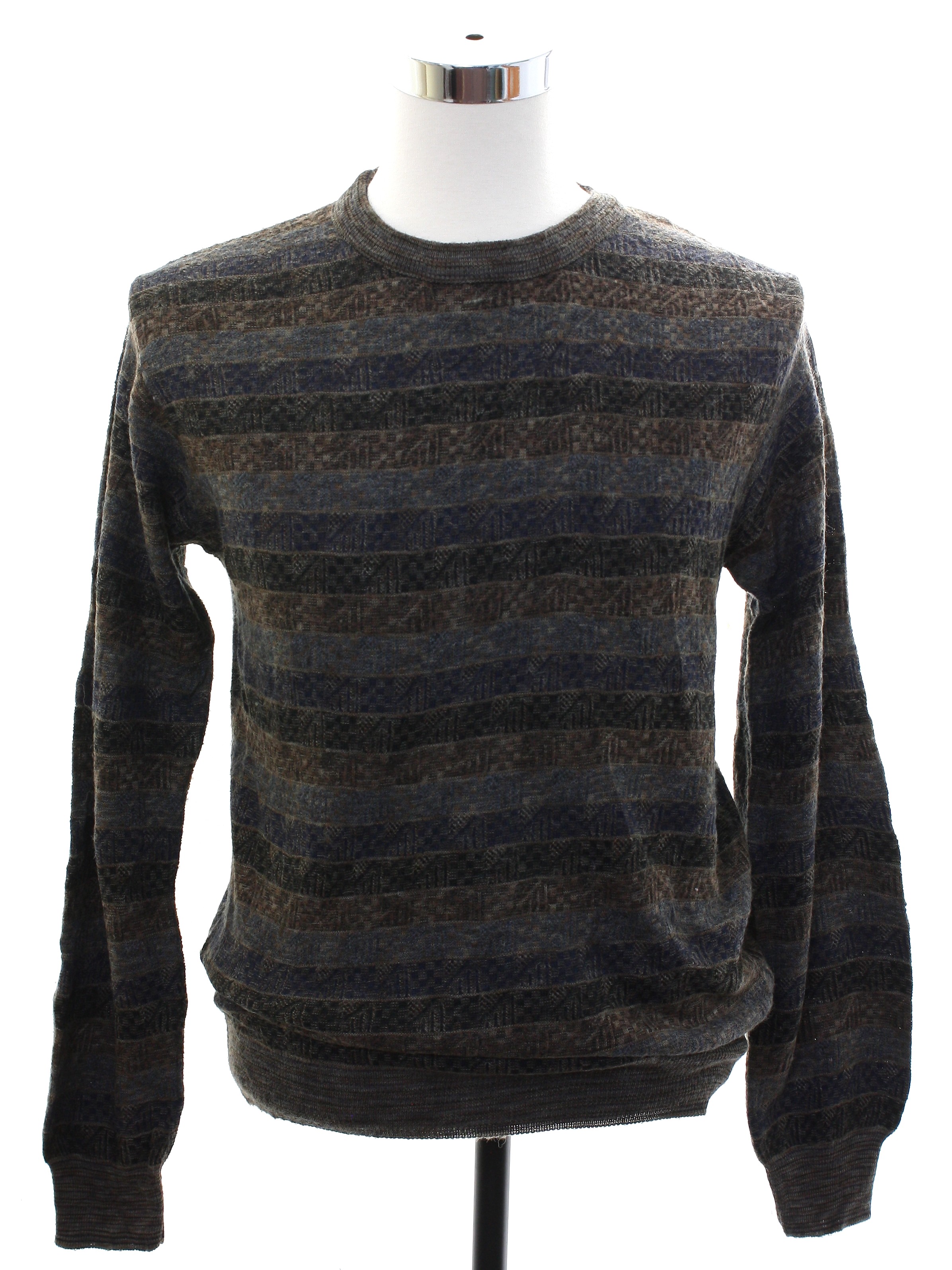 Eighties Vintage Sweater: Late 80s or Early 90s -Pronto-Uomo- Mens ...