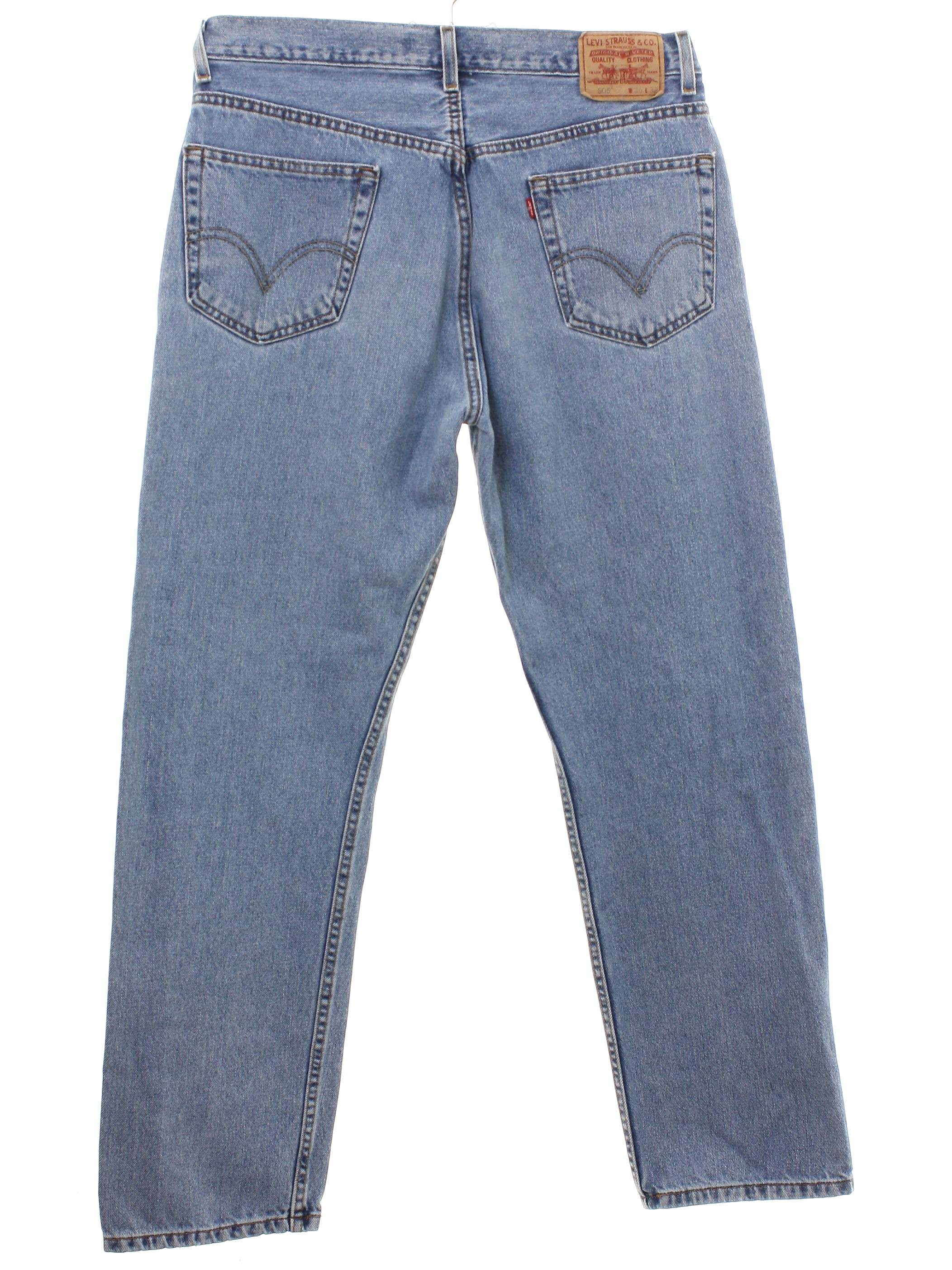 1990s Levis 505 Pants: 90s or newer -Levis 505- Mens faded and worn ...