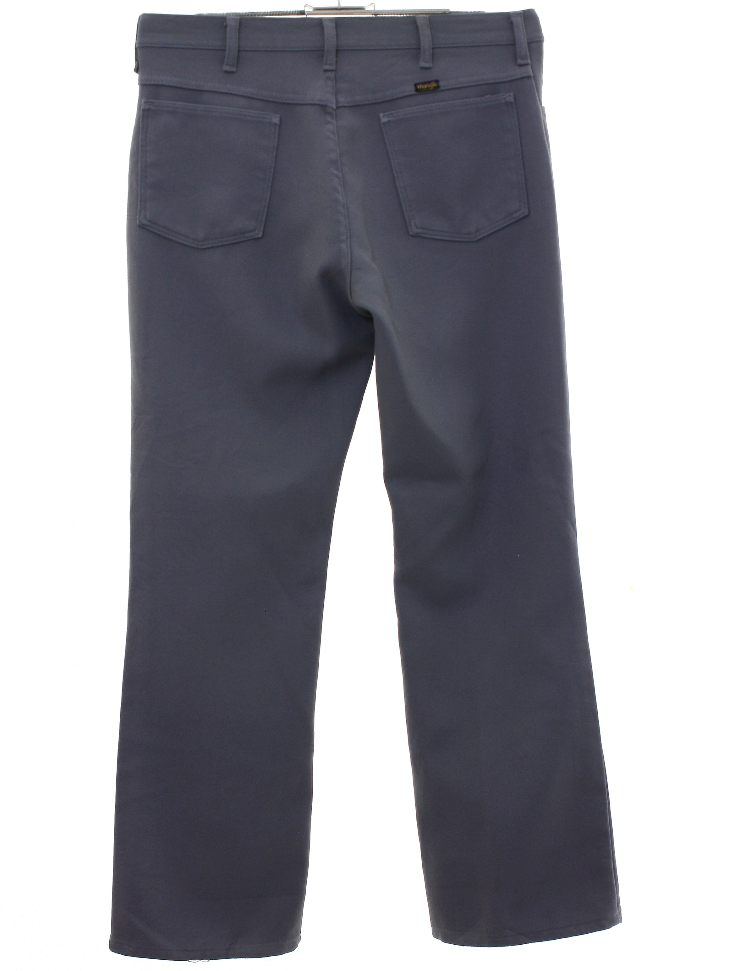 70s Vintage Wrangler Pants: 70s -Wrangler- Mens stone gray solid ...