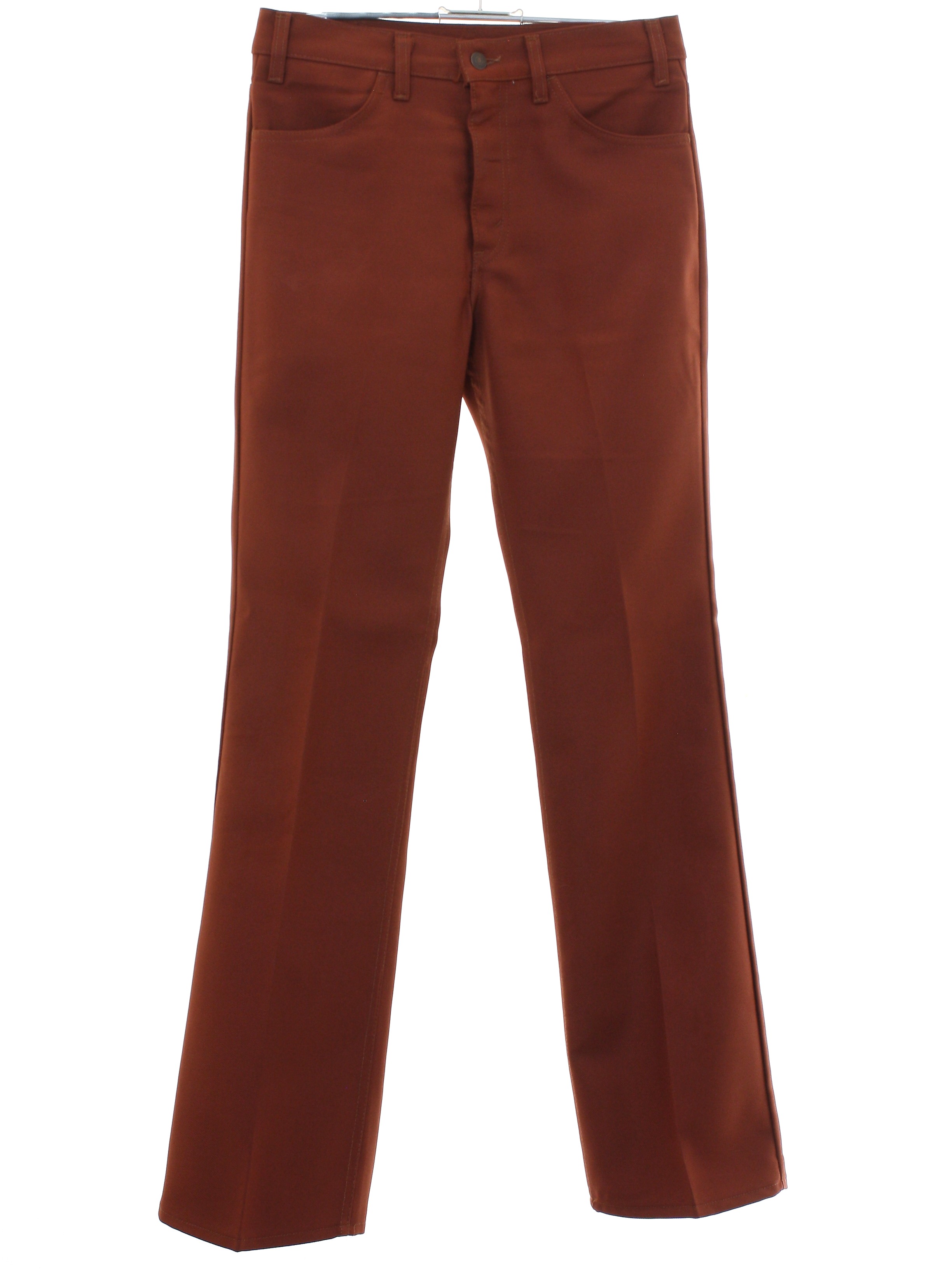 Seventies Levis Pants: 70s -Levis- Mens copper brown solid colored ...